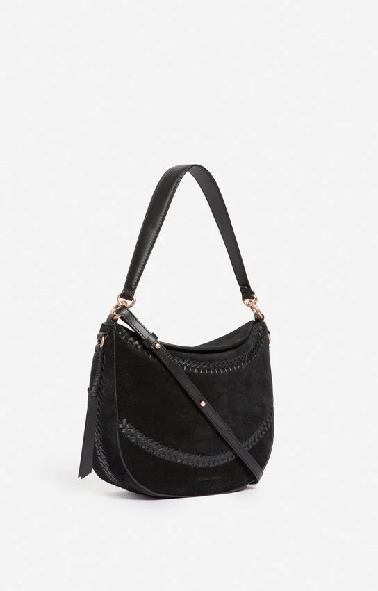 Vanessa Bruno - Suede Tresse Daily Bag M - Black