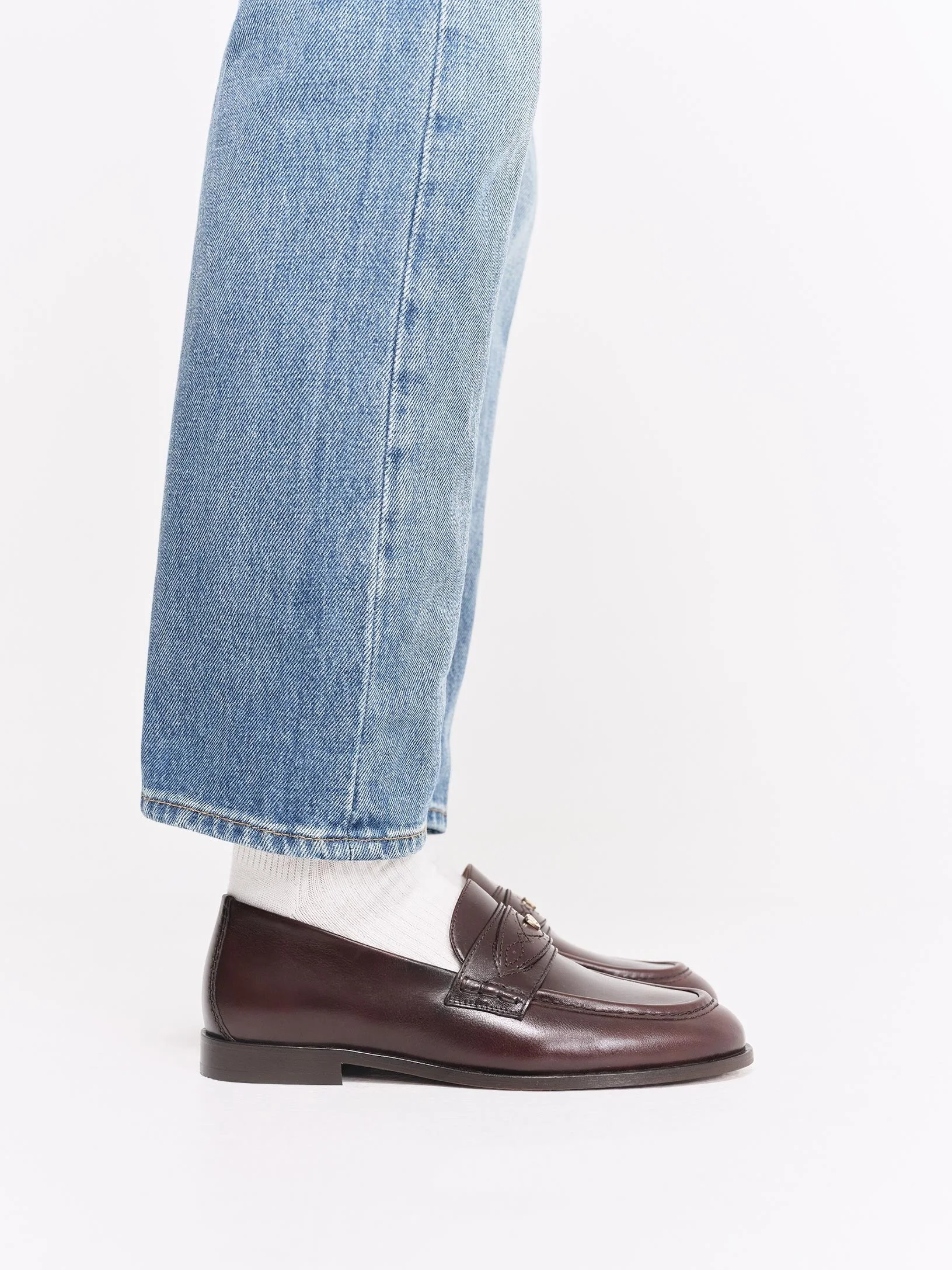 SOCQUE -  Mocassin Ringo Cuir - Chocolat