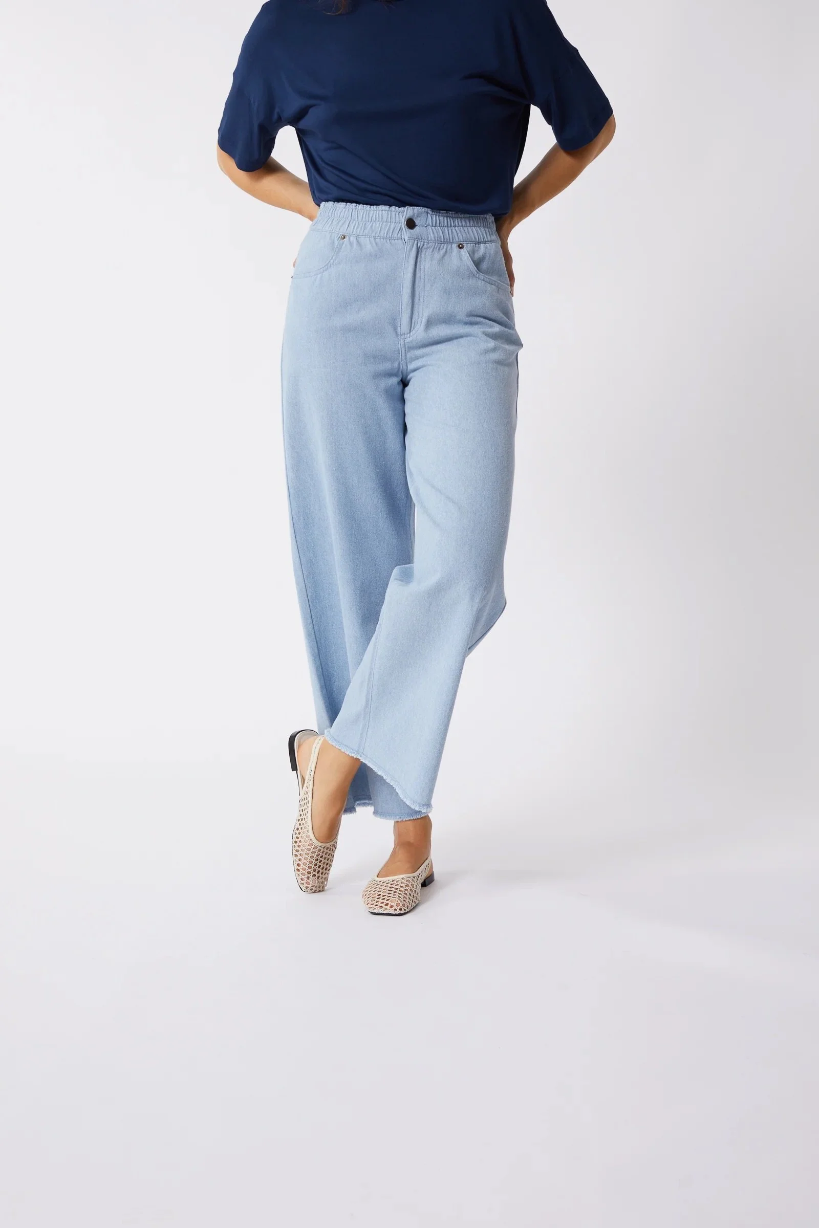 Maevy - Pantalon Pantajean - Light Denim