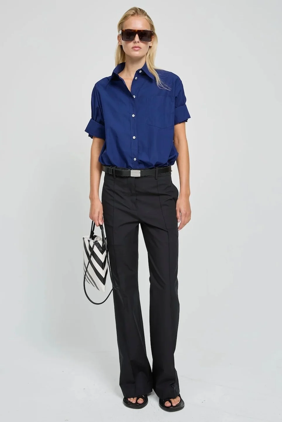 Laurence Bras - Pantalon Fleuve Plis - Black