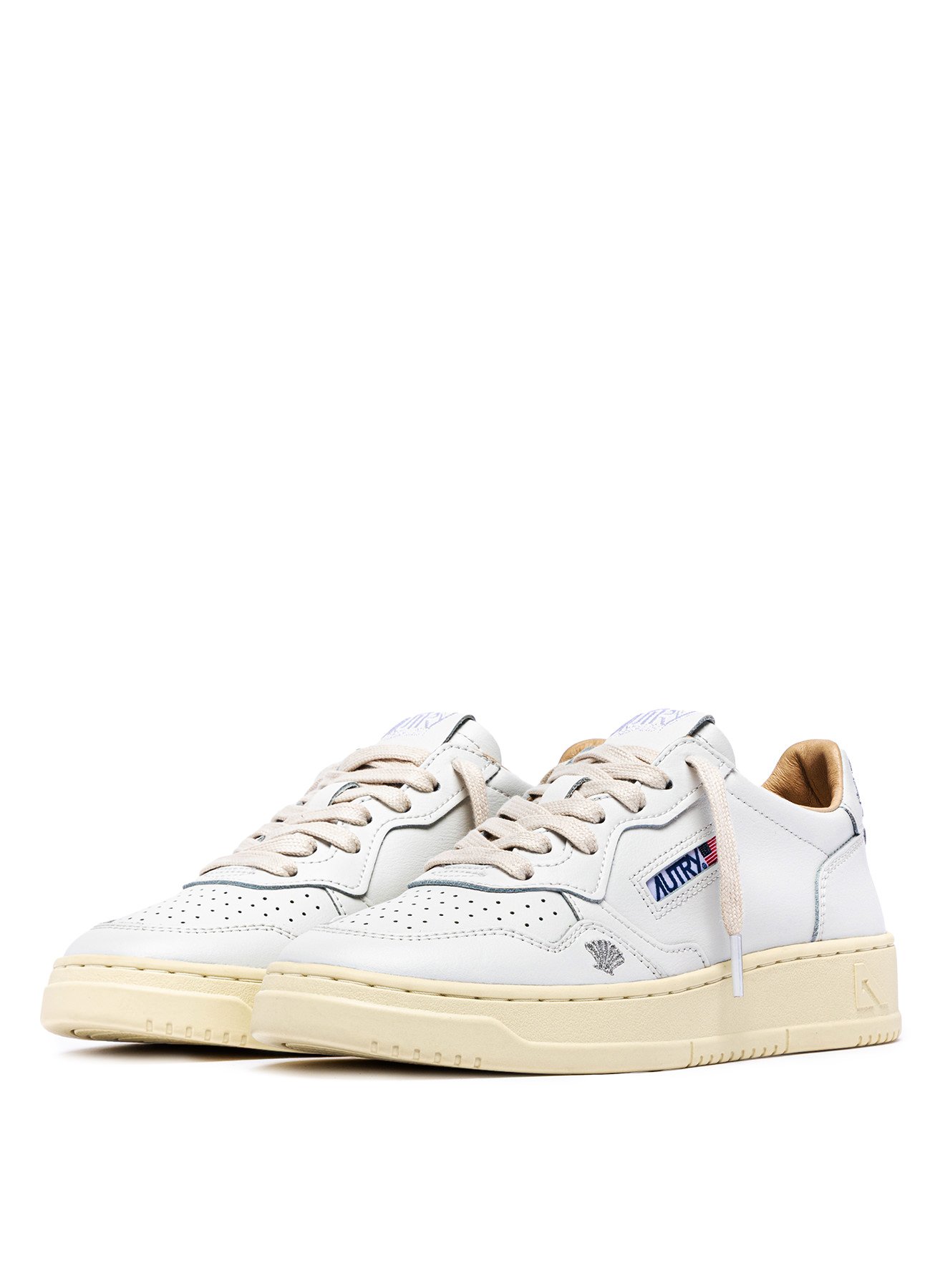 Autry - Low Med White Shell HP02 - Silver