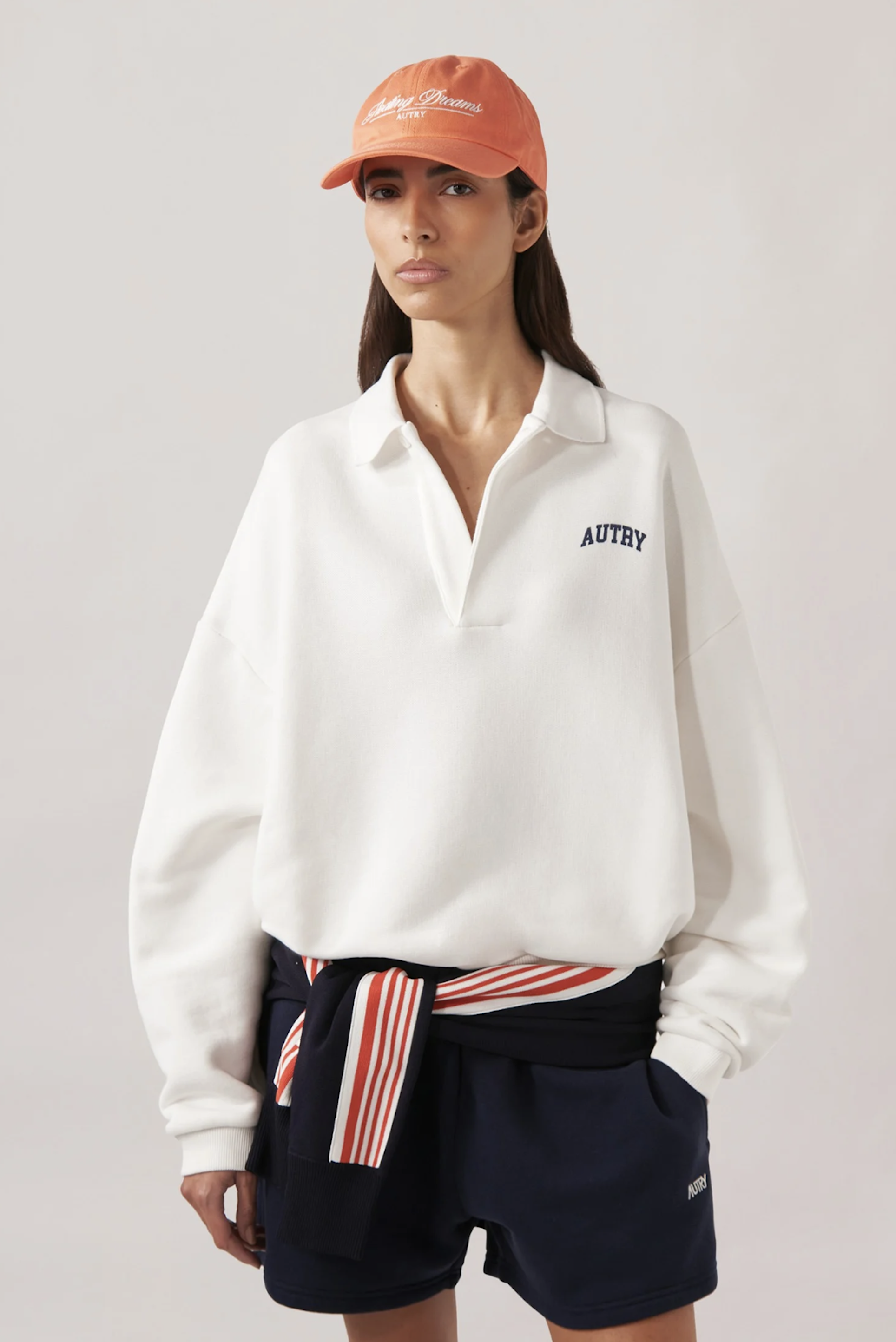 Autry - Sweat Main Polo Unisex Jersey - White