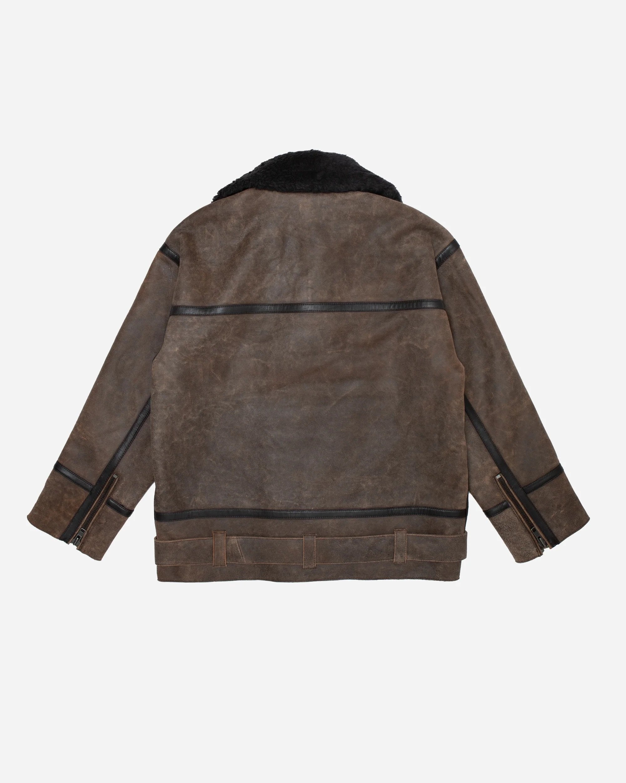 Oval Square - Morris Shearling Bomber - Dark Brown