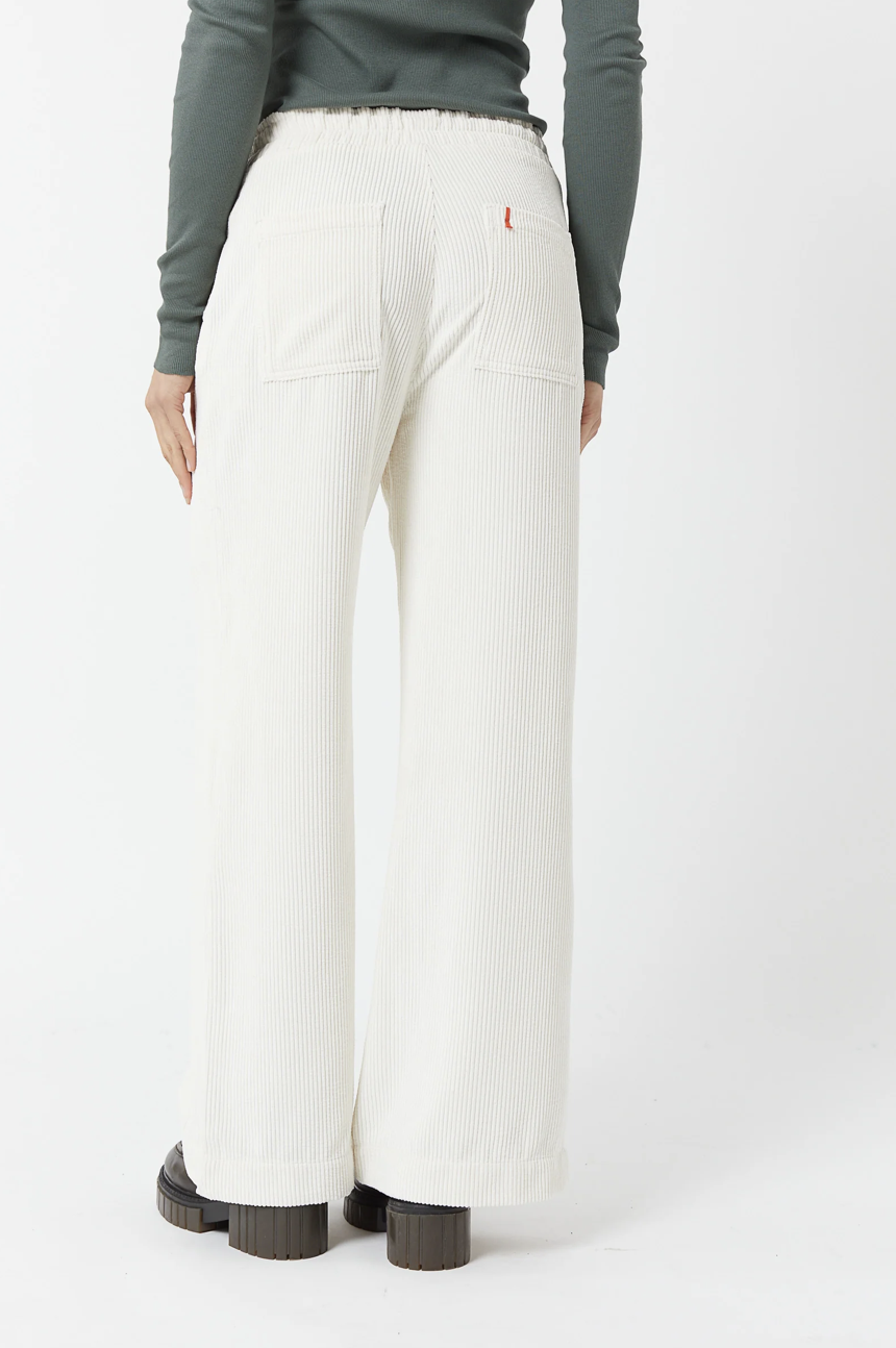 Maevy - Pantalon Vintage Velvet - Crème