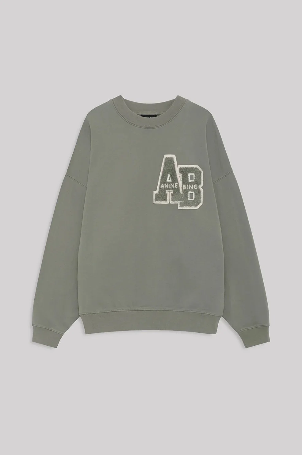 Anine Bing - Miles Oversized Sweat Letterman - Sage