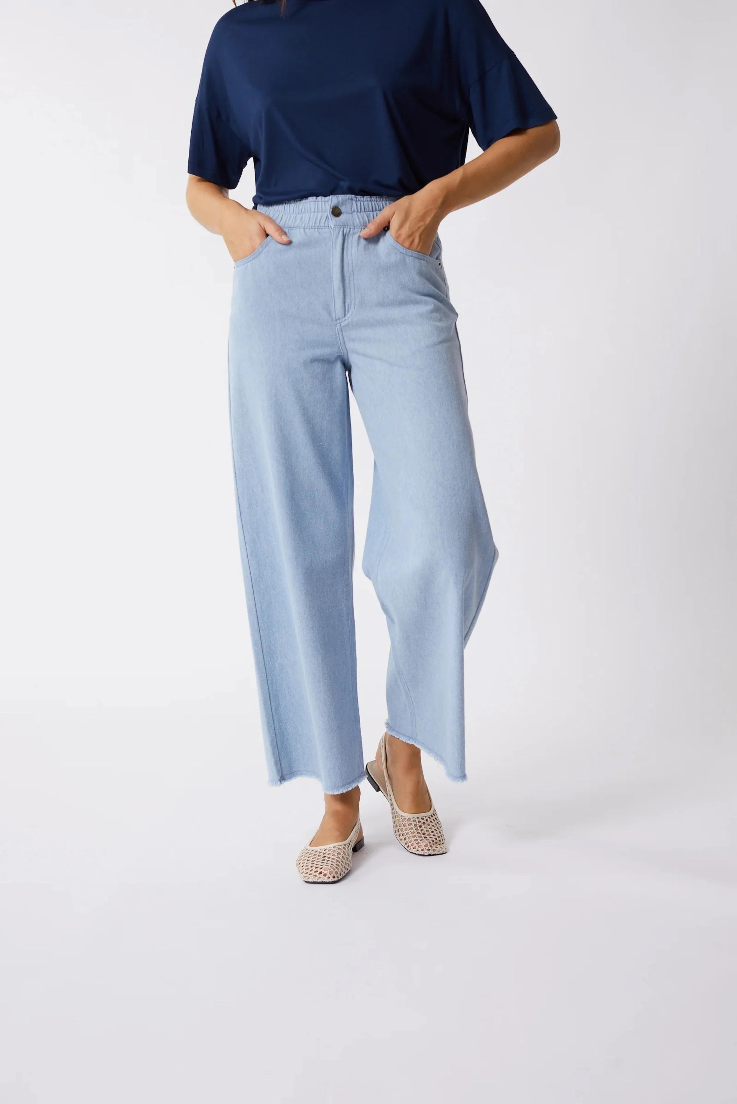 Maevy - Pantalon Pantajean - Light Denim