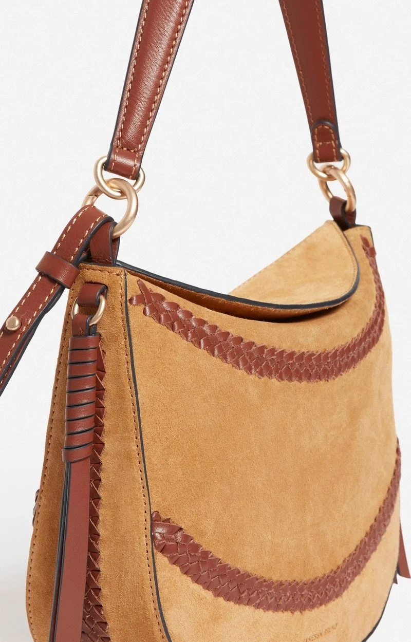 Vanessa Bruno - Suede Tresse Daily Bag M - Caramel