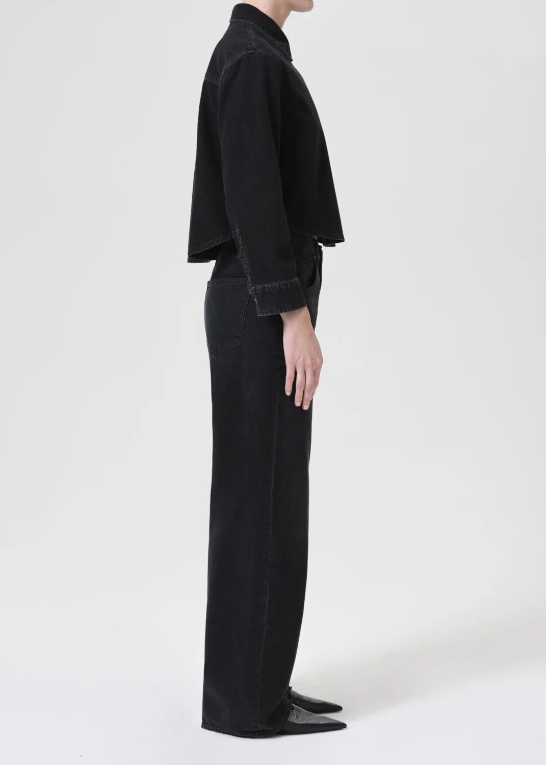 Agolde - Low Curve Baggy - Black Tar