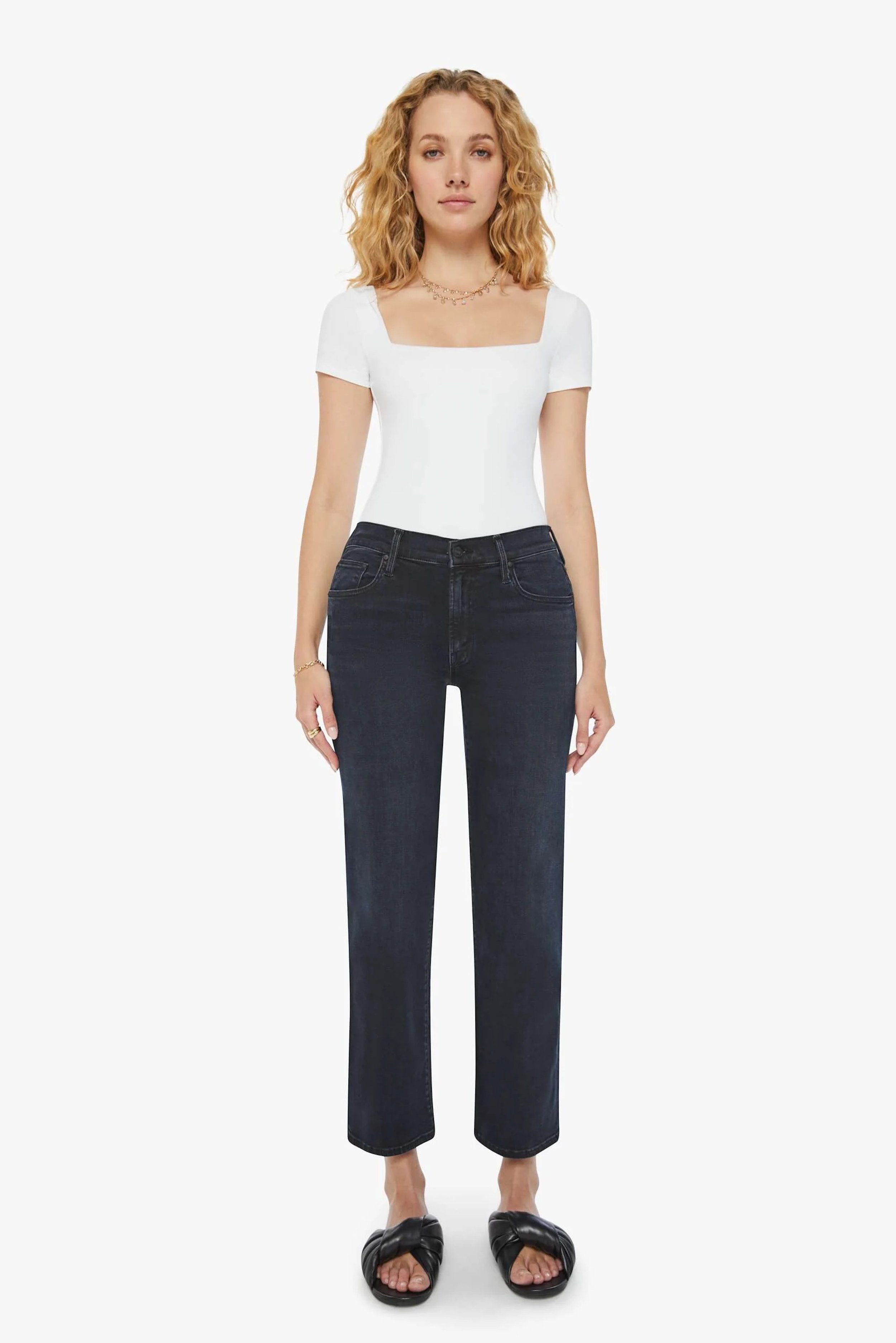 Mother - The Mid Rambler Zip Ankle - Night