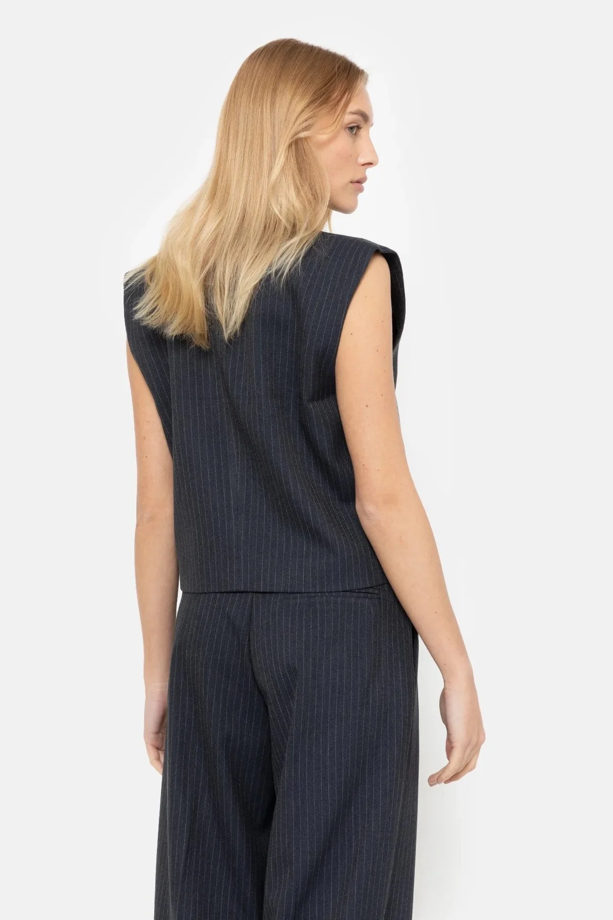 Âme - Marie Striped Vest - Marine