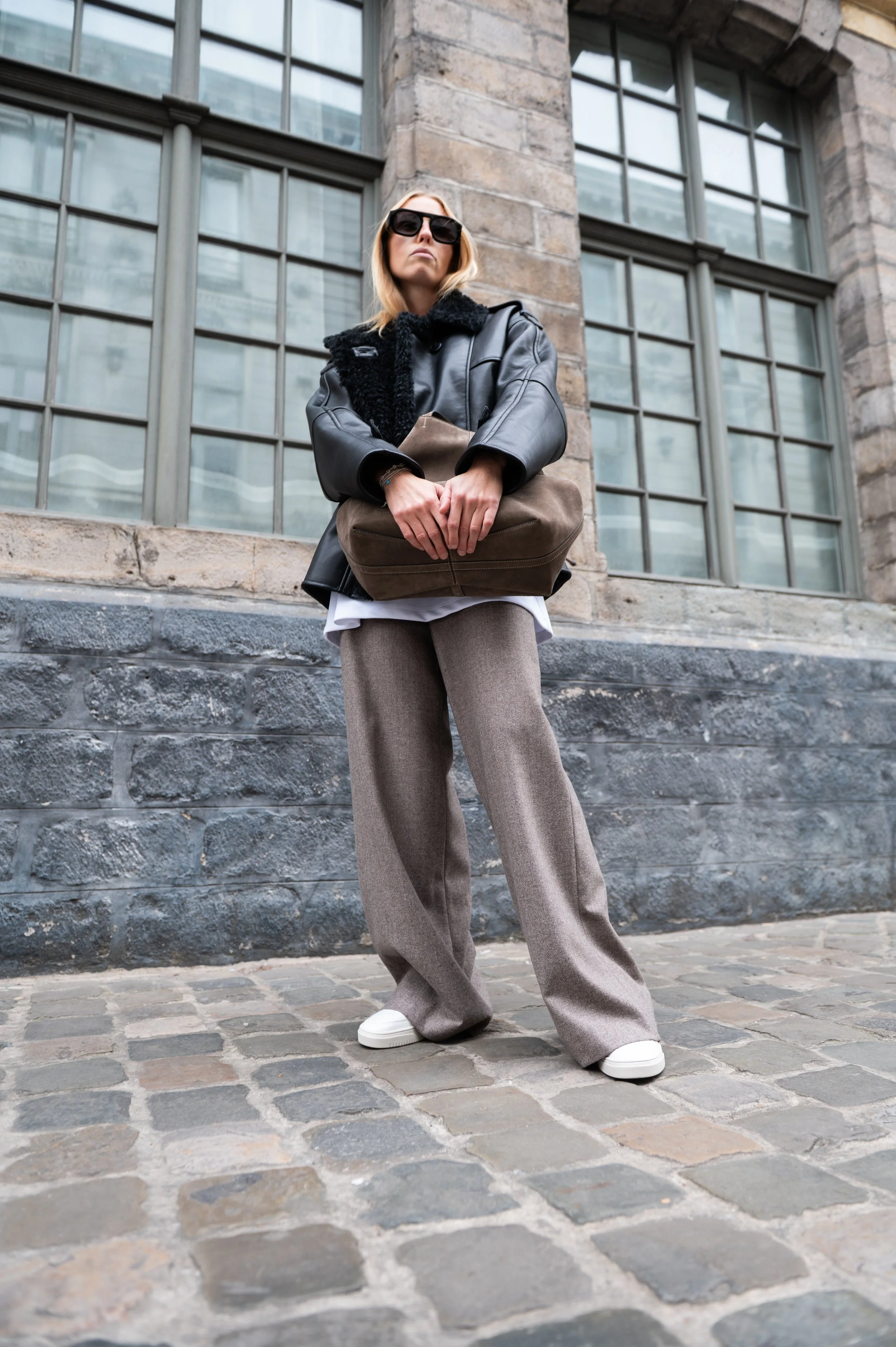 Nine - Karen Palazzo Chevron - Marron