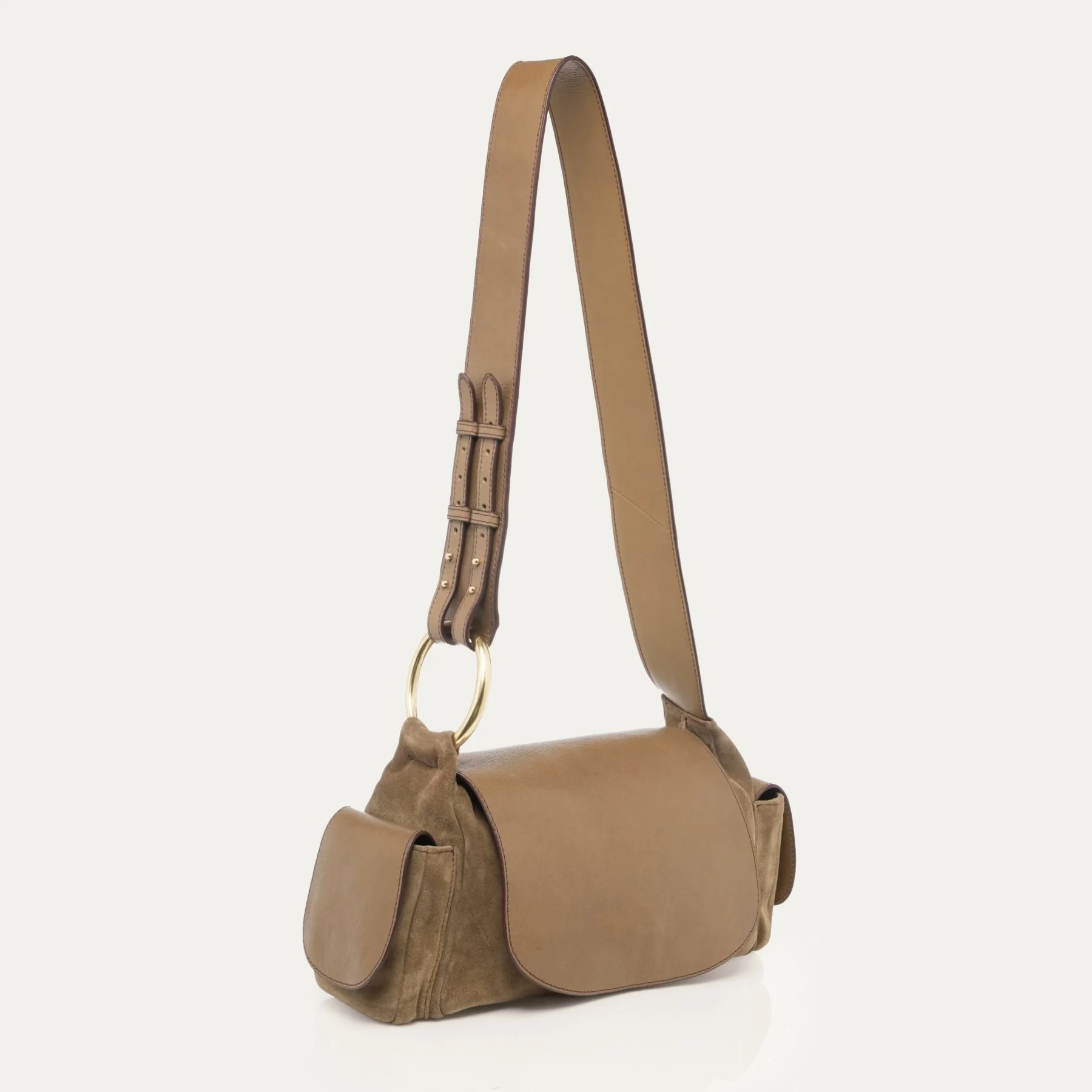 Claris Virot - Sac Marine Cuir - Taupe