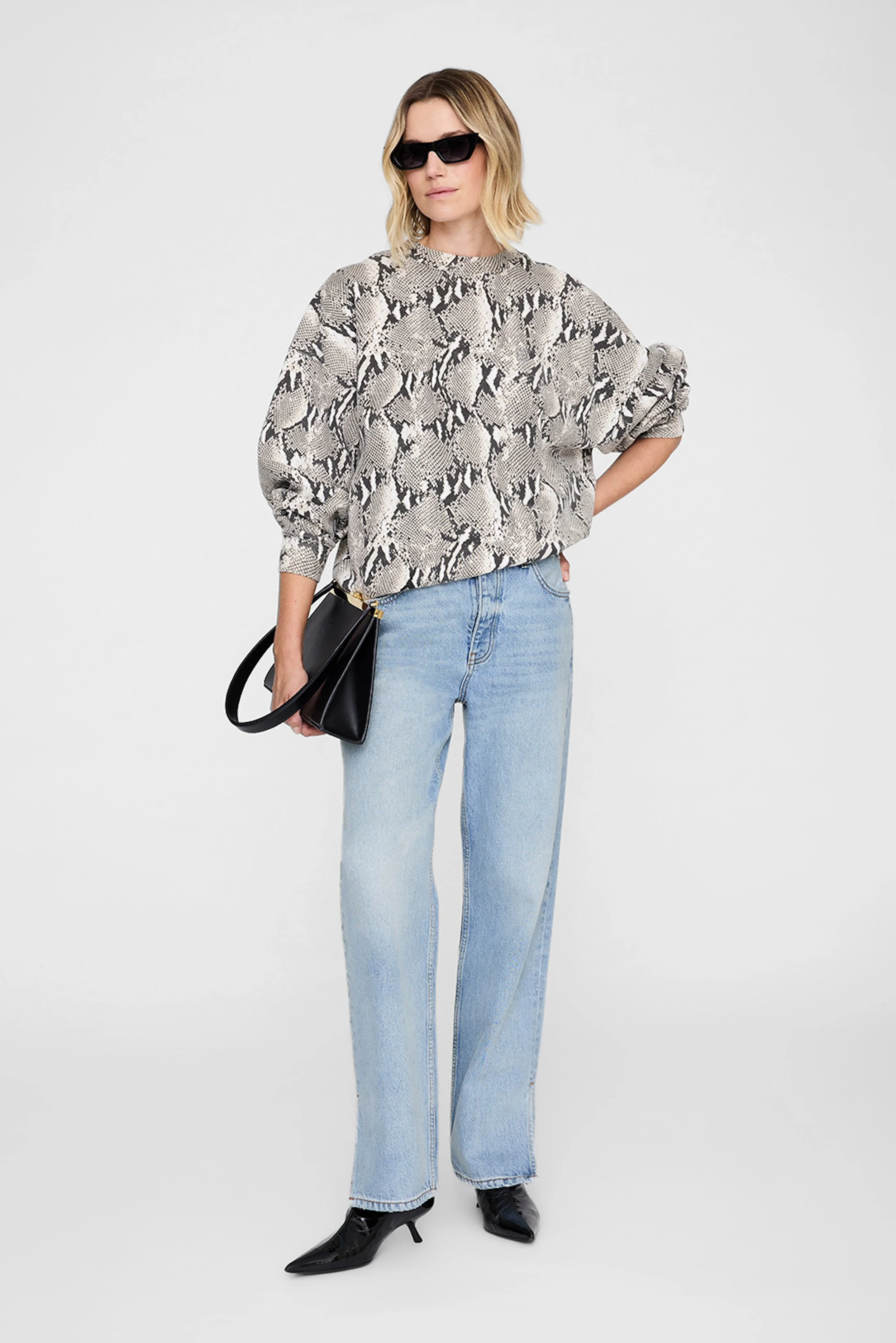 Anine Bing - Miles Sweat - Washed Python