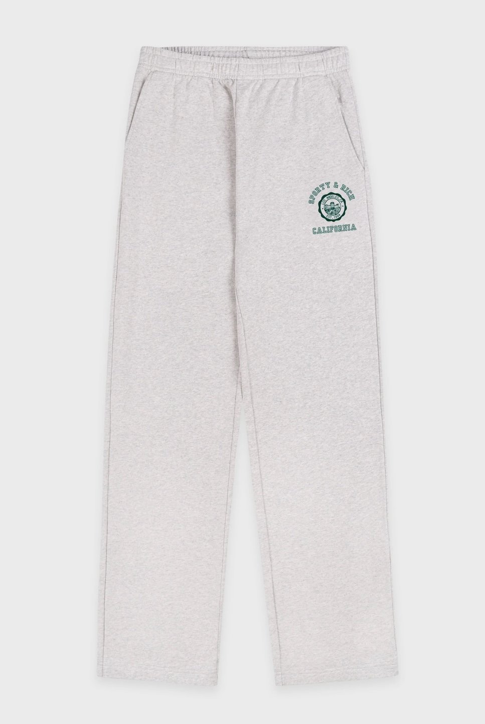 Sporty&Rich - California Wide Sweatpants - Heather Gray