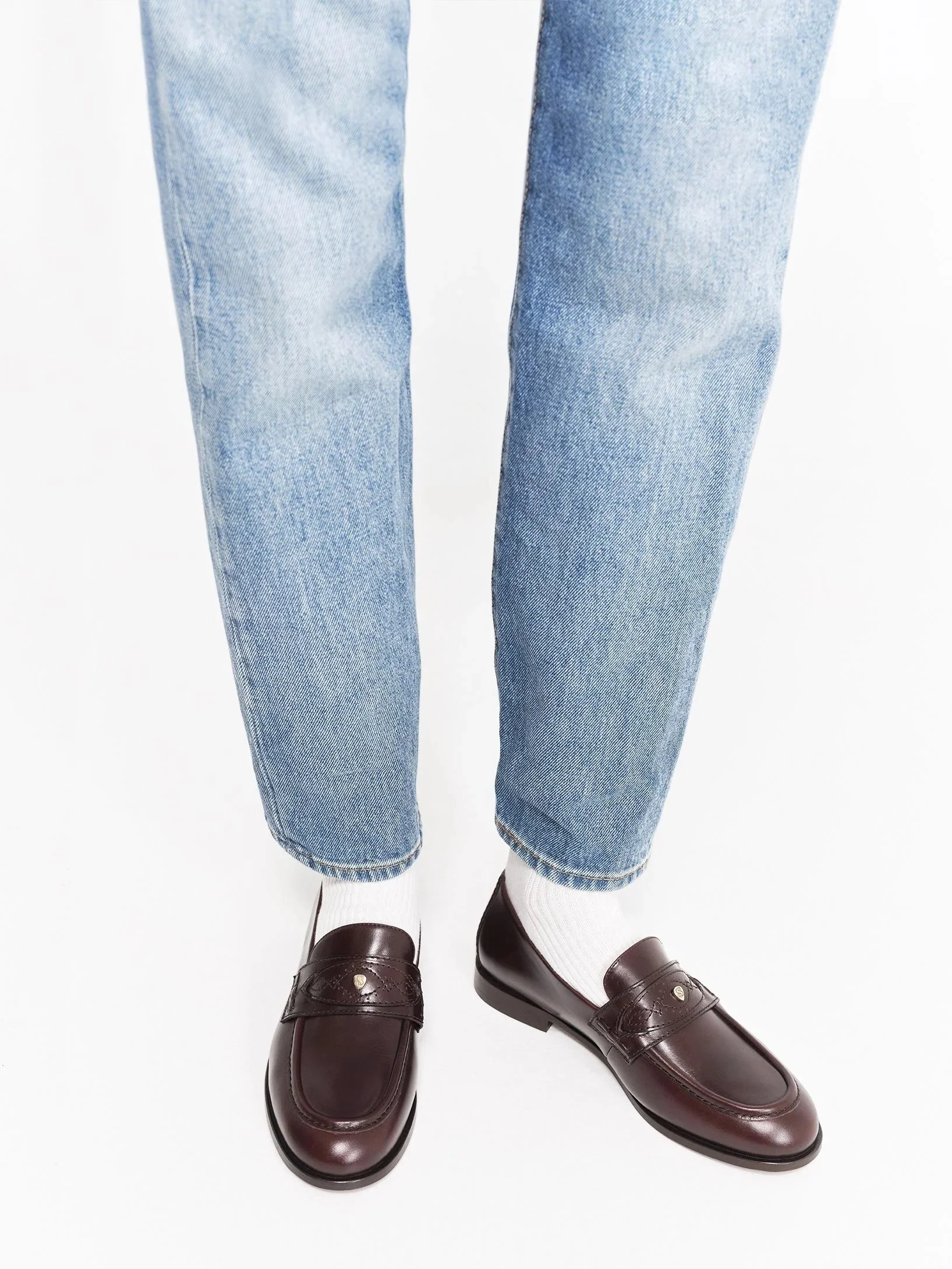 SOCQUE -  Mocassin Ringo Cuir - Chocolat