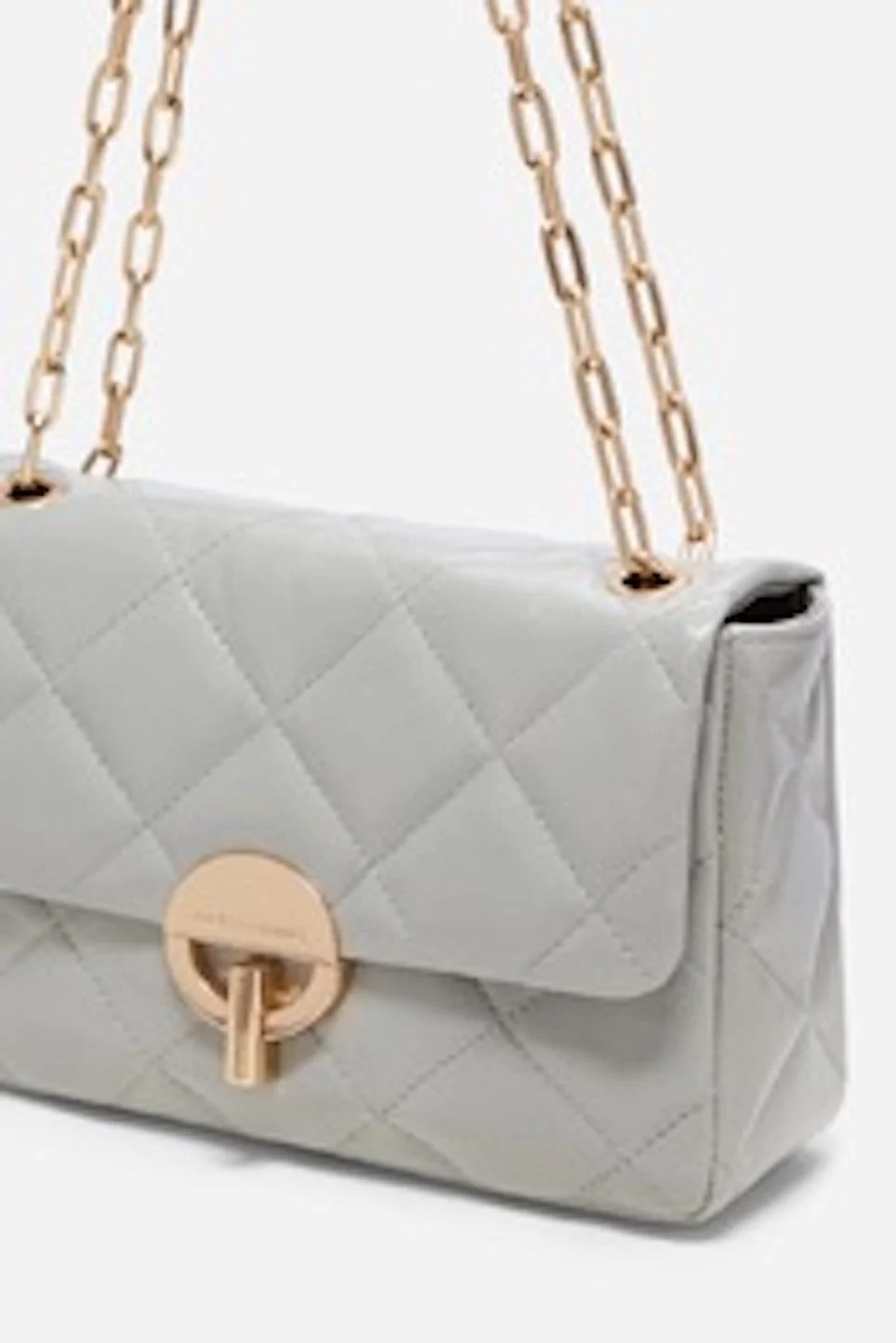 Vanessa Bruno - Grand Sac Moon Cuir -  Ciment