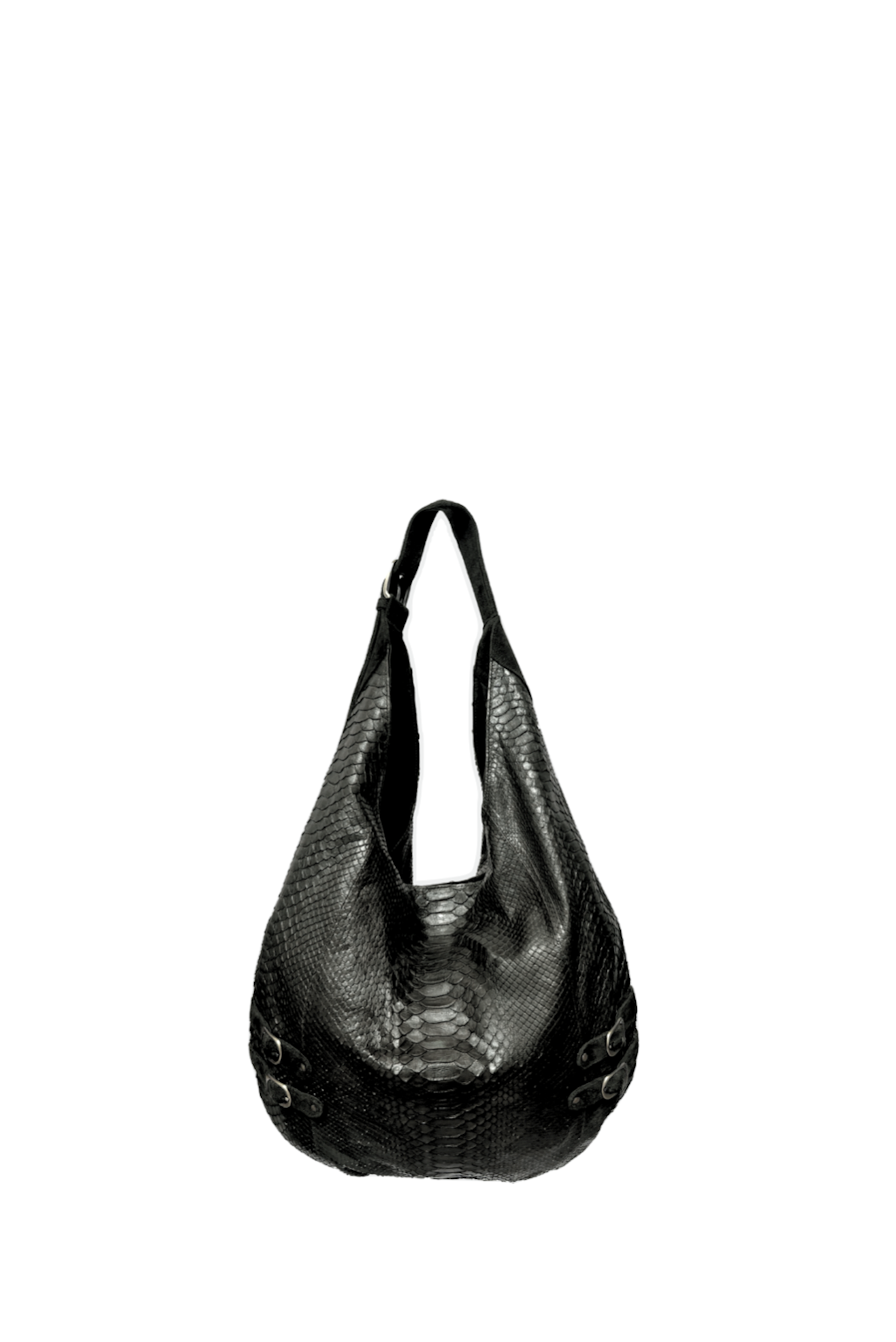 SISTA - Lily Python Hobo - Black