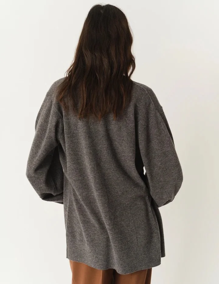 The Garment - Como Sleeve Cardigan - Grey Melange