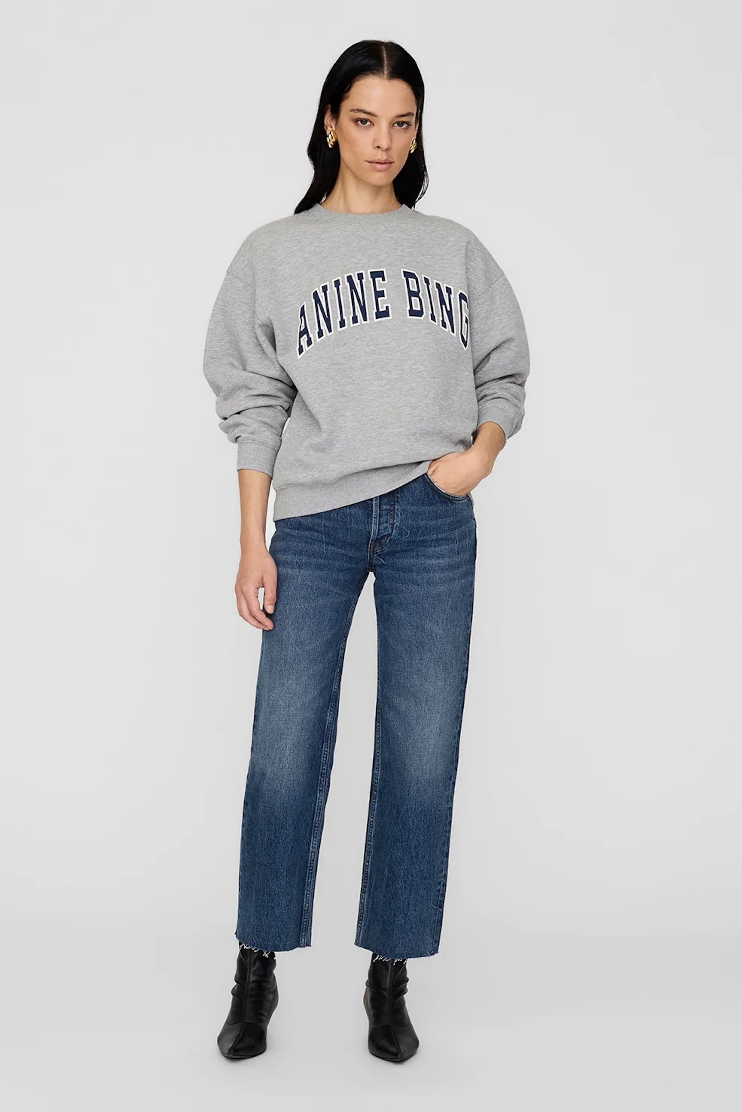 Anine Bing - Spencer Sweat - Grey Mel