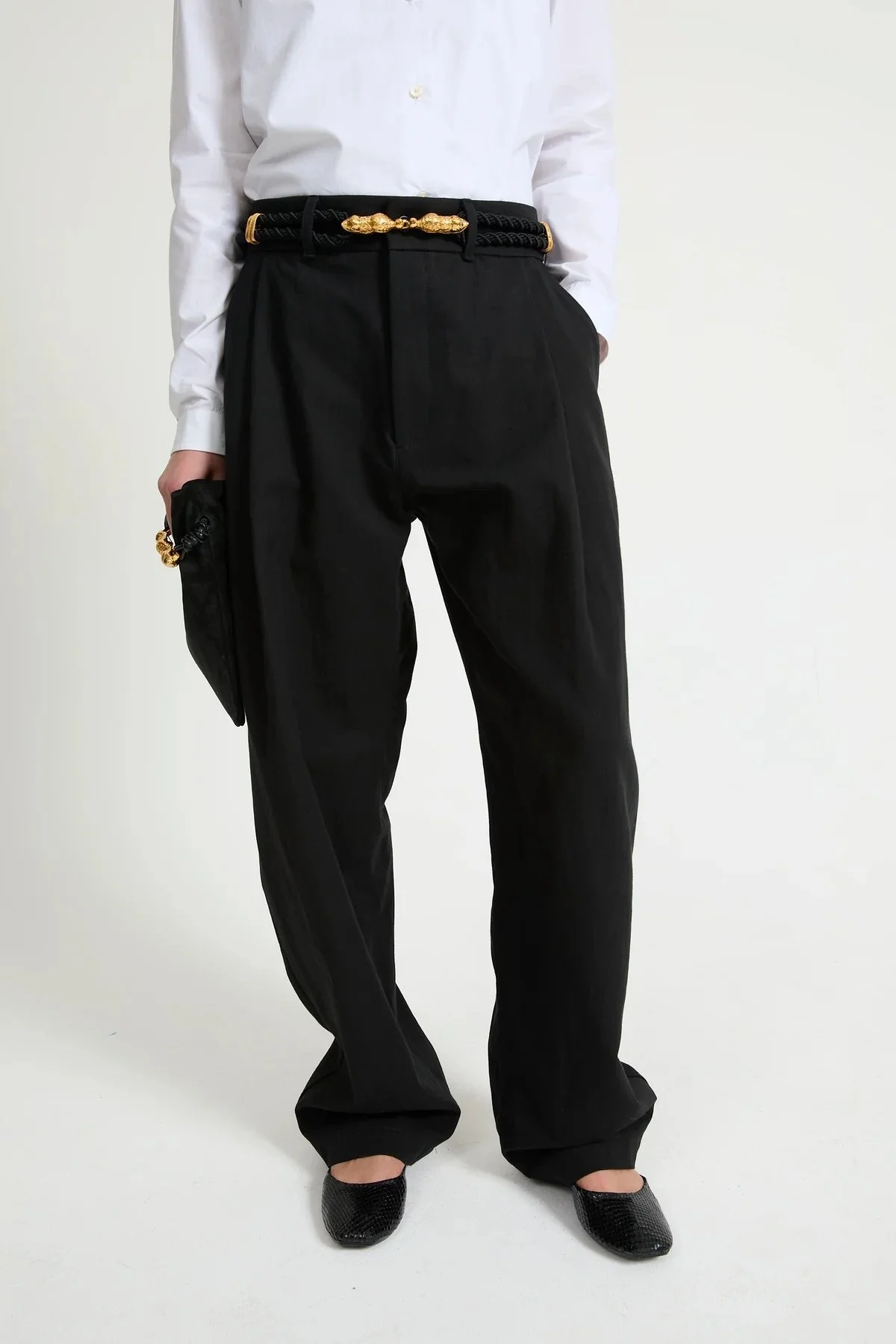 Laurence Bras - Pantalon Amiral Pinces - Black