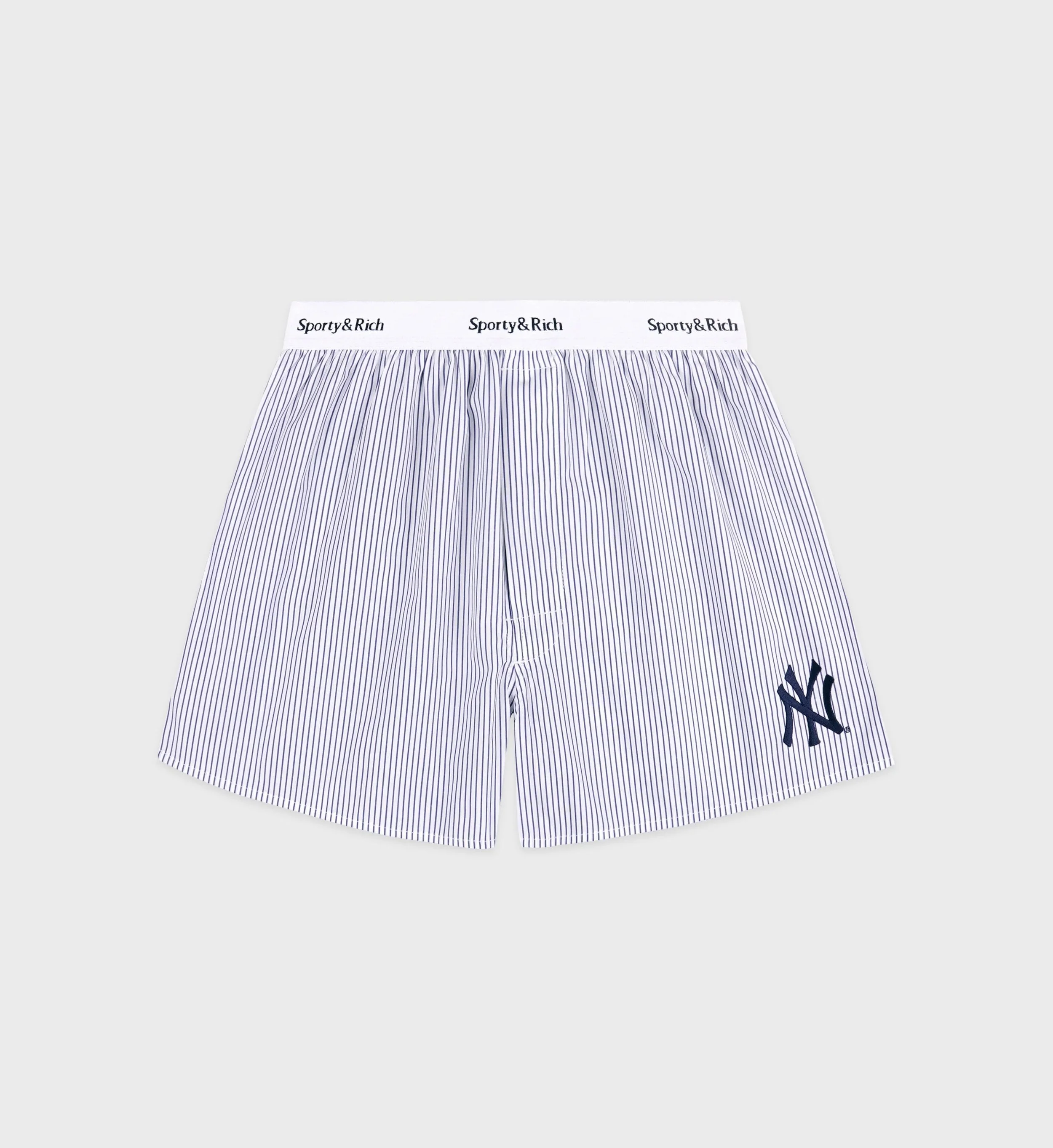 Sporty&Rich - Yankees Serif Boxer - Navy Striped