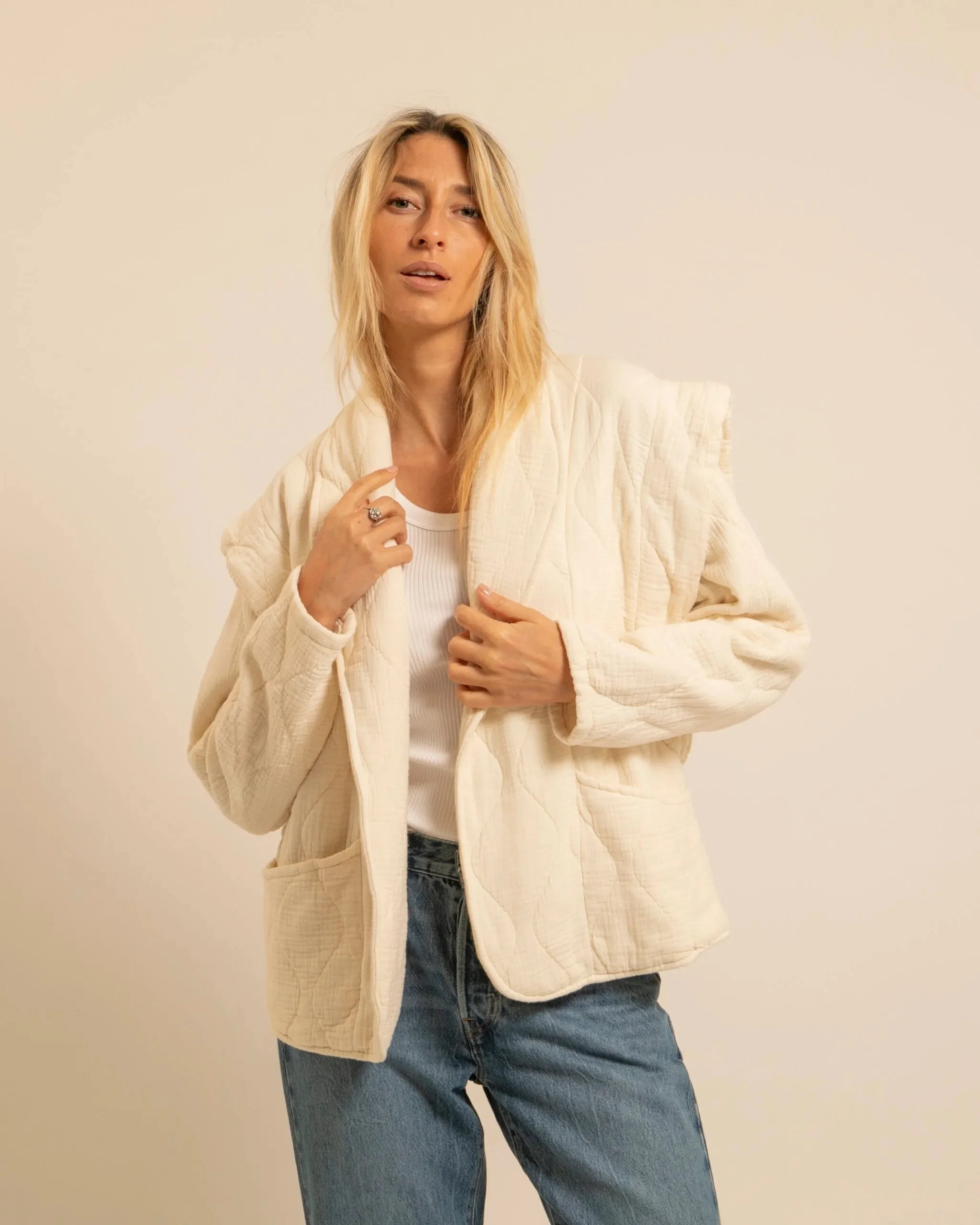 AOKYANOS - Veste San Francisco - Crème