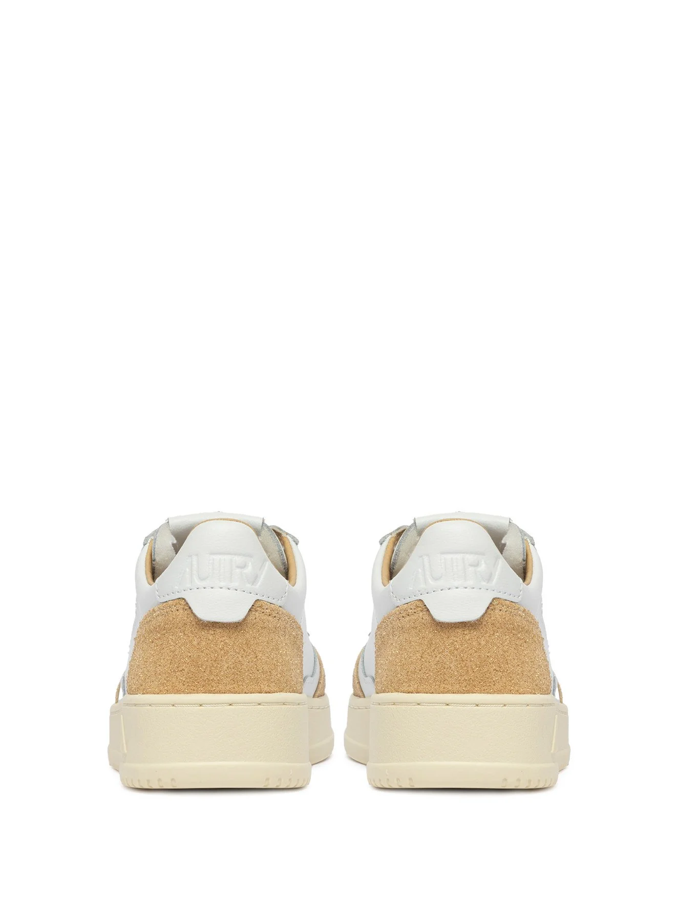 Autry - Med White Leat/Stars PK02 - Ecru