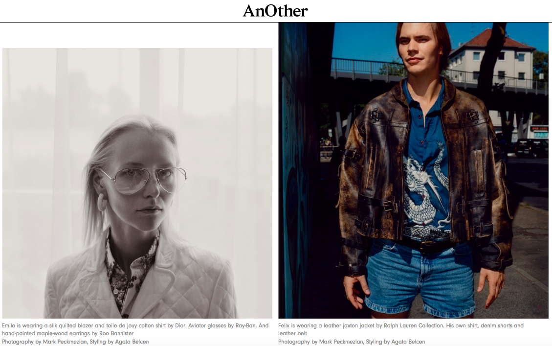 Ionic in Alabaster Medium featured in print and online with AnOther Magazine. September 2018.