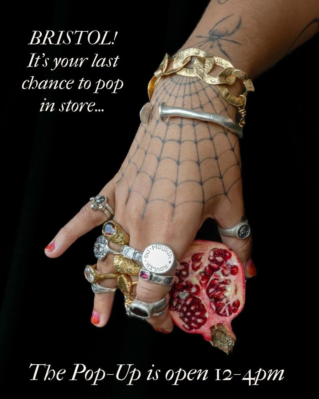 It&rsquo;s the final day of our collaborative Bristol pop-up shop!! 📯🗝️⏳ We&rsquo;re open now til 4pm this afternoon &amp; then we&rsquo;re closing the doors on this special little shop. 💃🎄 If you&rsquo;re around today or if you&rsquo;re in town,