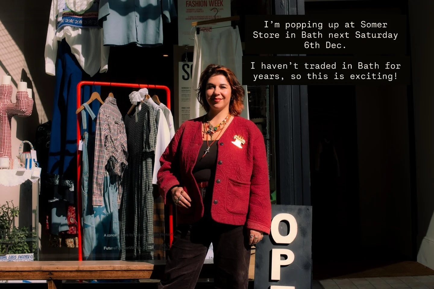 I&rsquo;m very excited to be popping up at the super cool new @store_somer at 6 Bartlett Street on Saturday 6th December from 11am - 5pm. 💃📍🎁💫 I used to regularly trade in Bath when I first started out alongside studying at the @universityofbrist