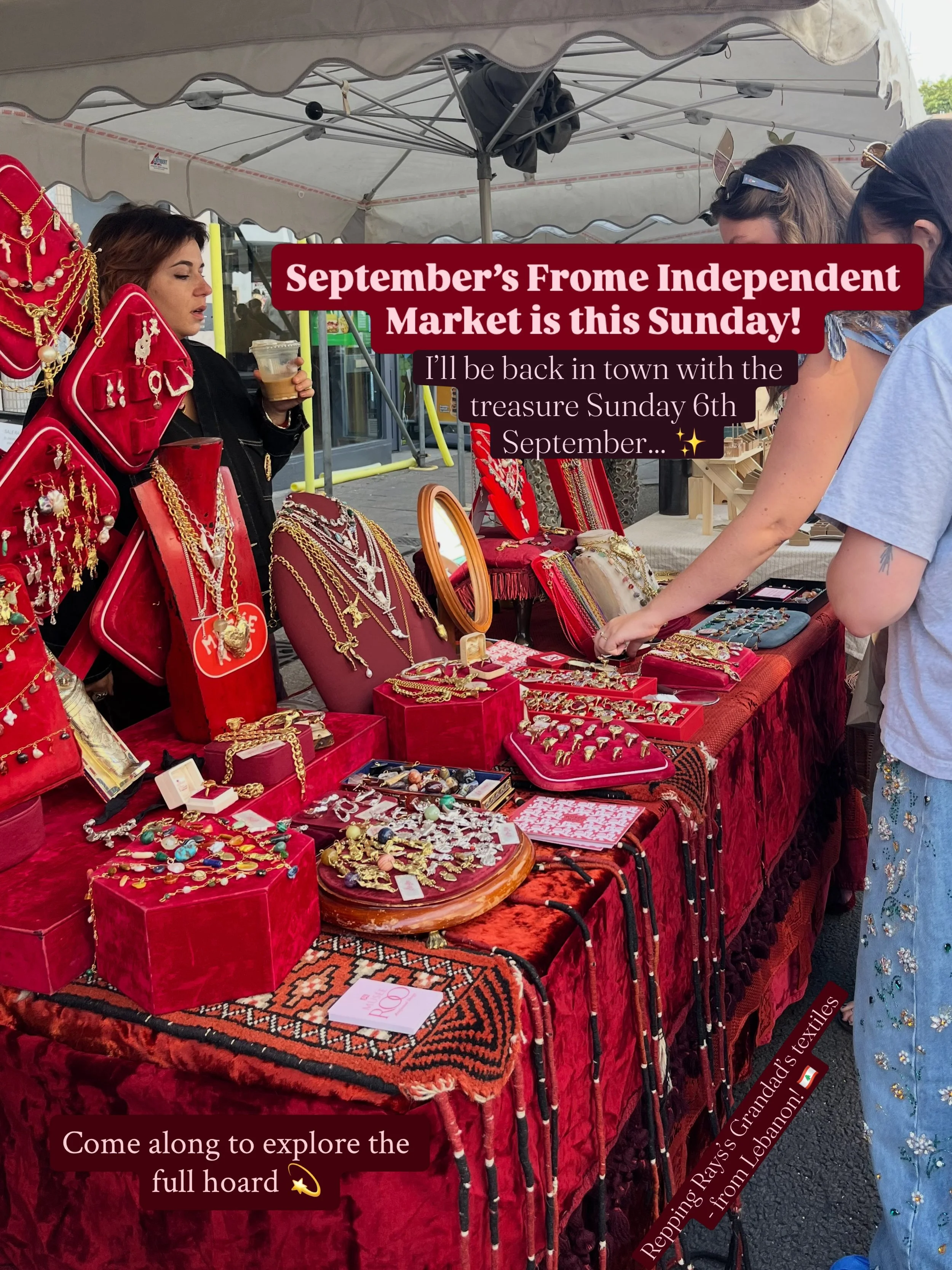 I&rsquo;ll be back at my favourite South West market 👉 @thefromeindependent this Sunday 6th September. 💥 Find me on the Market Place opposite Boots in town. 👢✨ There will be absolutely hundreds of independent artisans, crafters &amp; producers to 