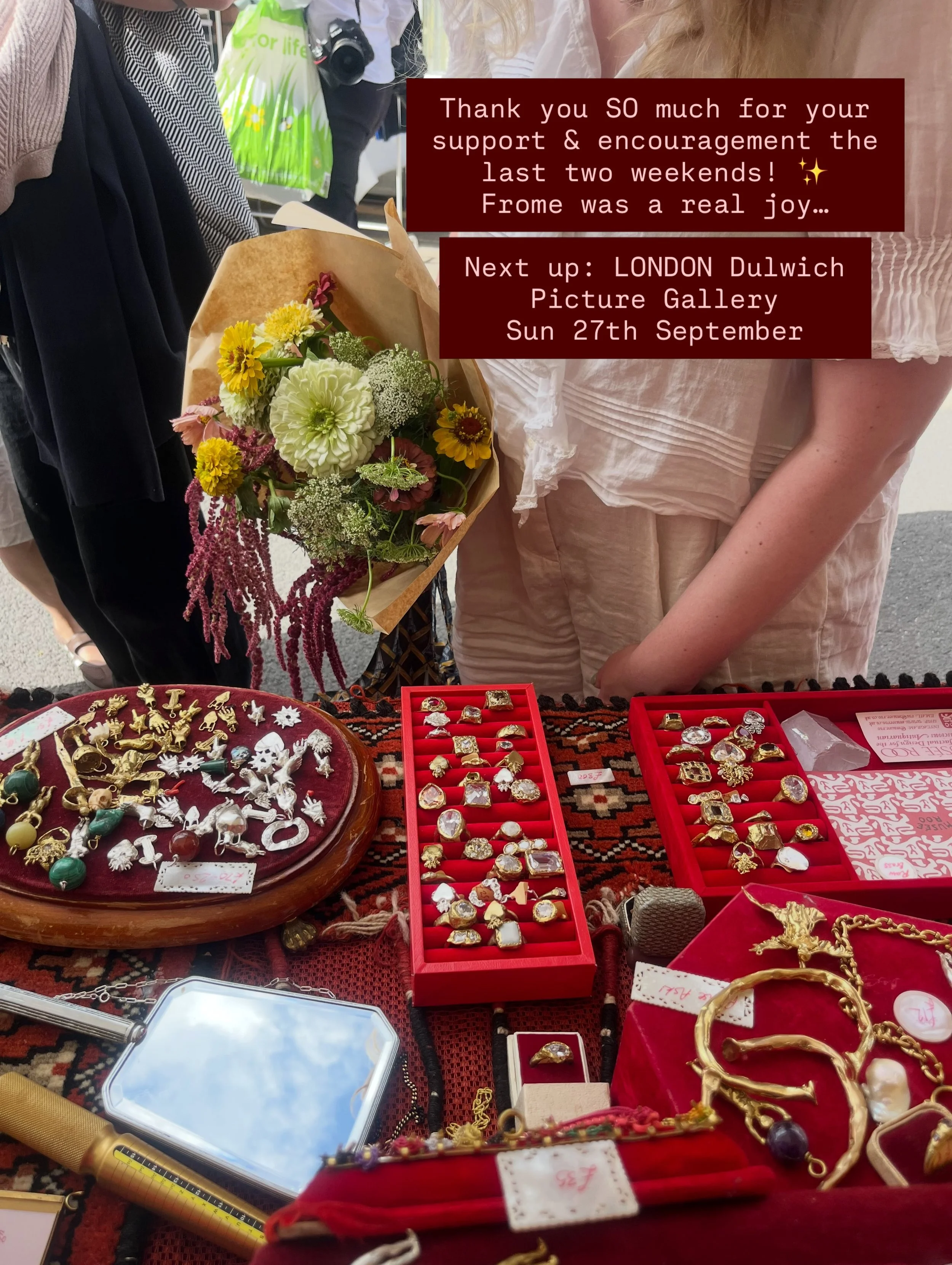 Snippets from Sunday - a JOYOUS @thefromeindependent - maybe my favourite market of my lil life?! So far!!! 🤠 🤯 Extreme to say, but I wasn&rsquo;t stressed, I felt so supported by Lottie @foragedsmith , the sun was out, set up went smoothly, we lau