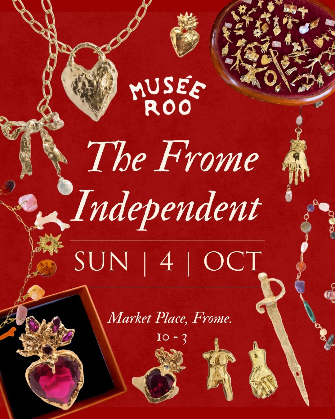 If you come down to @thefromeindependent on Sunday you&rsquo;ll find a hoard of hand-carved historically inspired treasure &amp; the silly bear who made it all. I may be covered in ketchup at lunchtime! 🧸 🍅 💦 
I&rsquo;ll be back on Sunday from 10a