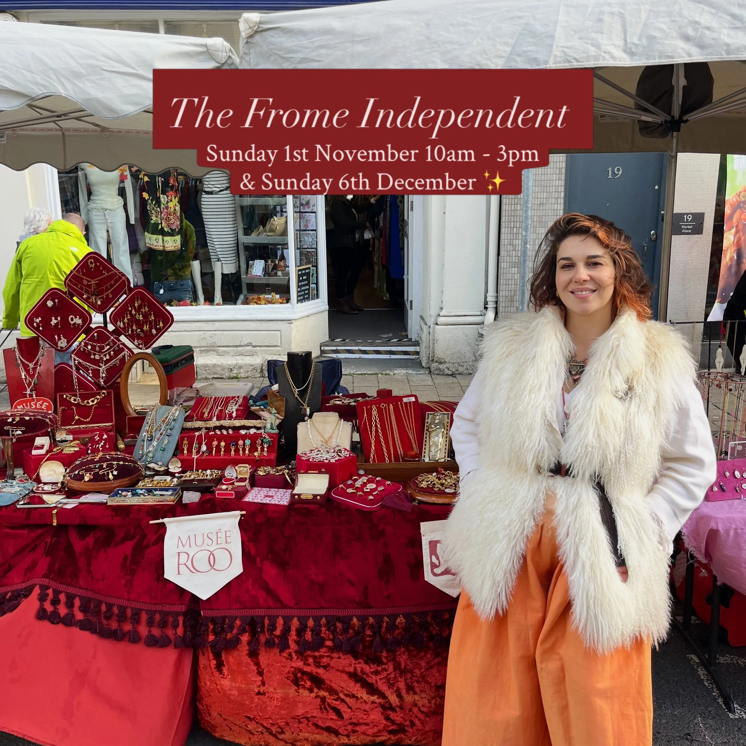 It&rsquo;s @thefromeindependent this Sunday 1st November! 🐦&zwj;🔥✨ I&rsquo;ll have my full hoard of hand-carved historically-inspired jewels set out for you to explore. Come &amp; play!!! You&rsquo;re so welcome to peruse, try on the pieces on &amp