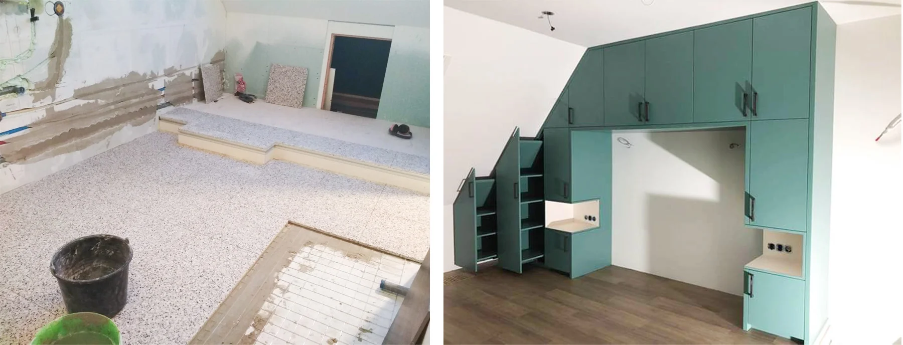 Foto’s tijdens de bouw