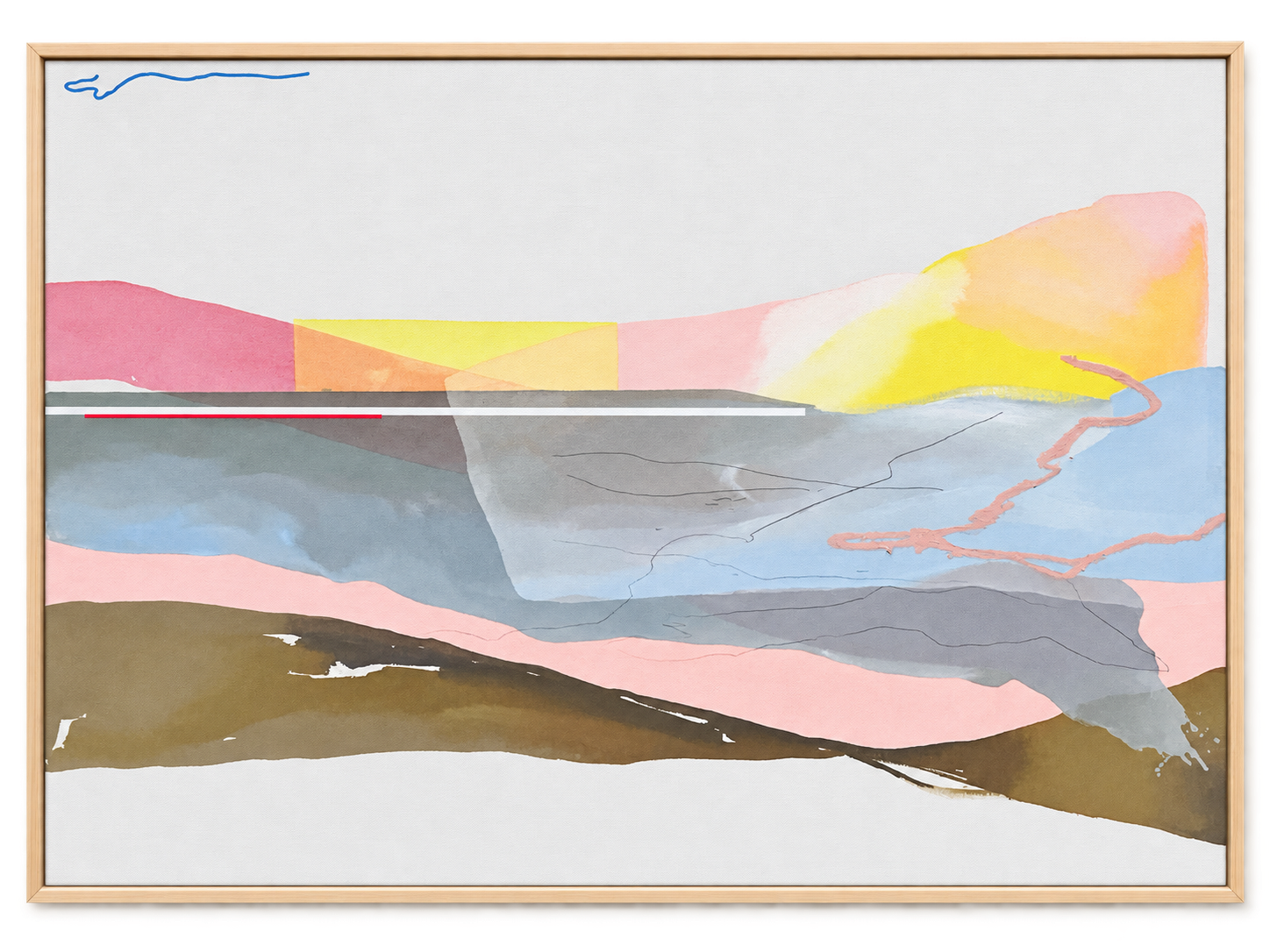 Framed Pastel Abstract Landscape Study (1).png