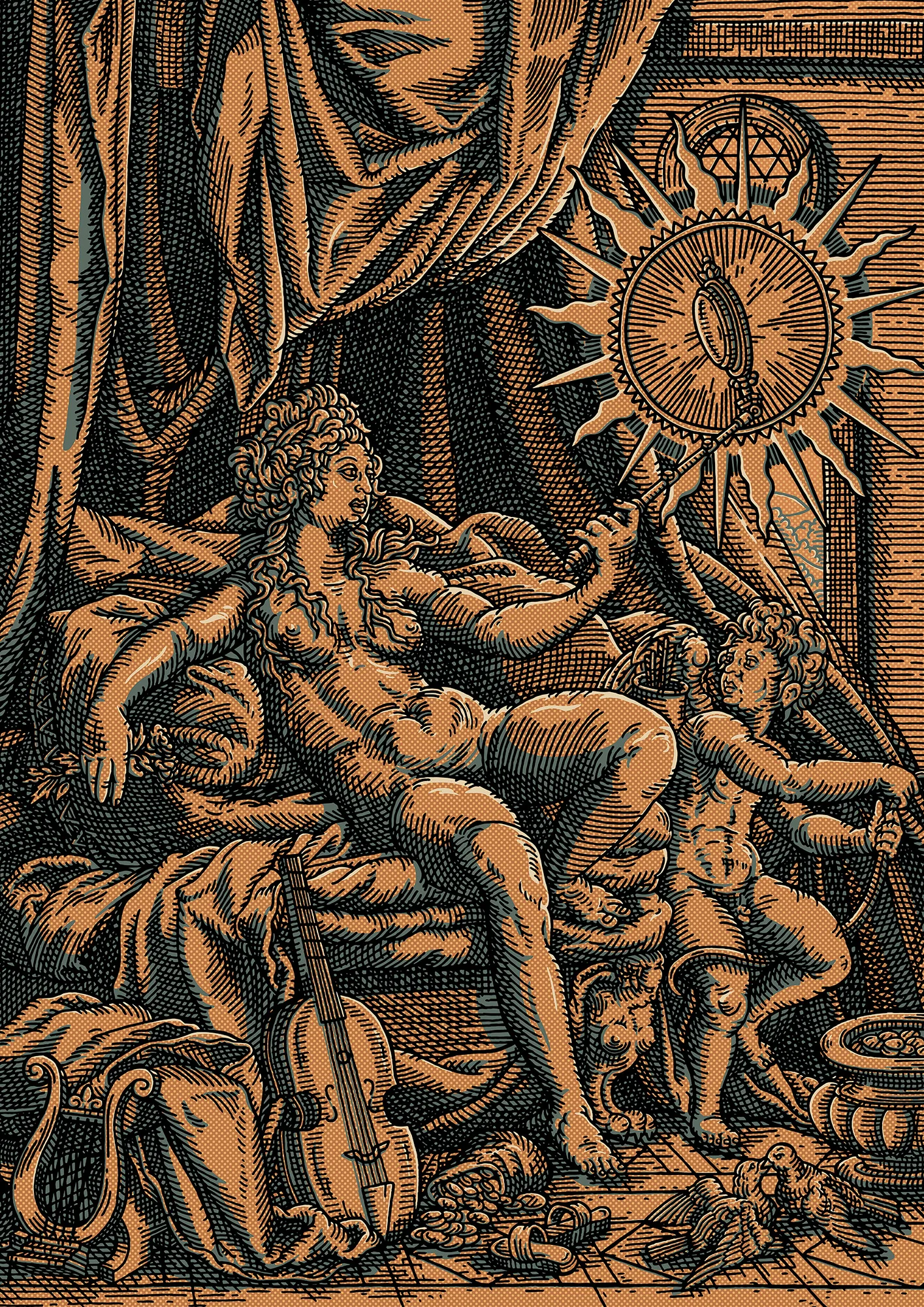 Venus et L'amour in Bronze