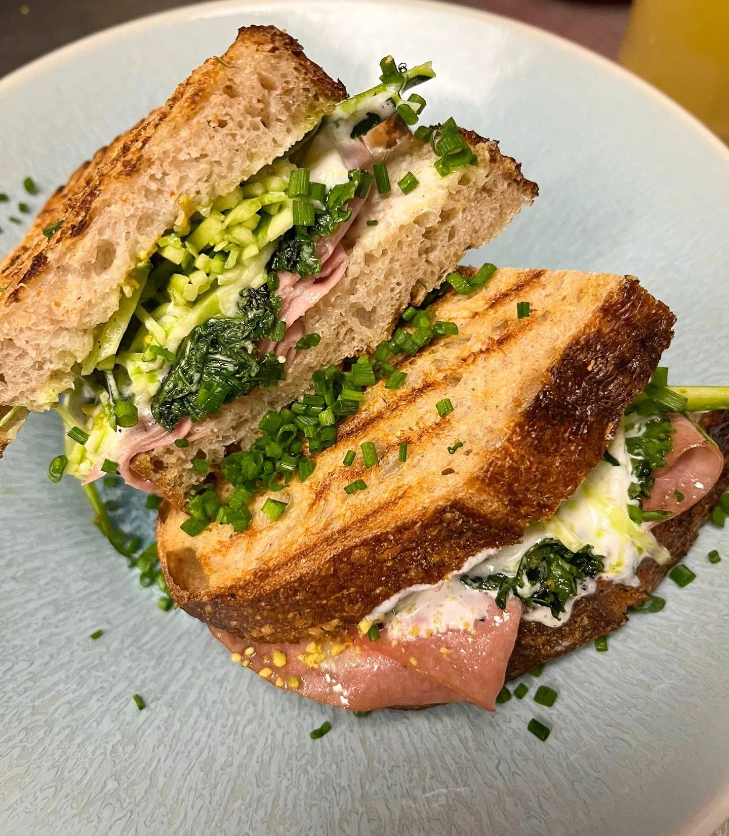 Coming soon: new updated autumn/winter menu. Already available for you to taste: &ldquo;Bourdain&rsquo;s Favorite&rdquo; @_bloemberen sourdough with stracciatella, mortadella, caesardressing, roasted kale &amp; pistaccio. Come &amp; try it 😋!