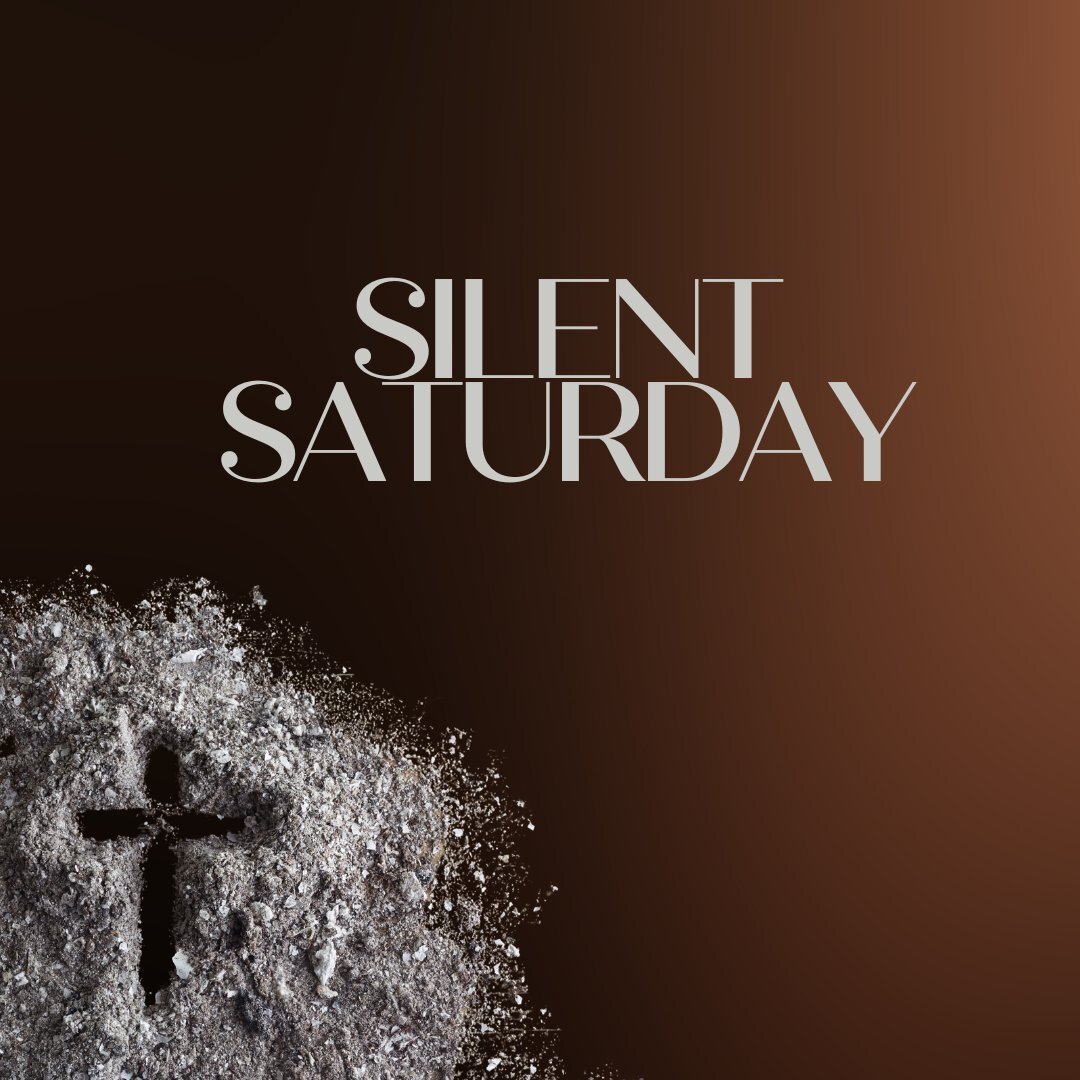 SILENT SATURDAY: When there are no words.

Between Good Friday and Easter Sunday, we find Jesus' friends responding in honest ways and in honoring ways:
Some of Jesus' disciples locked themselves in a room.
Joseph of Arimathea, who'd been a secret fo