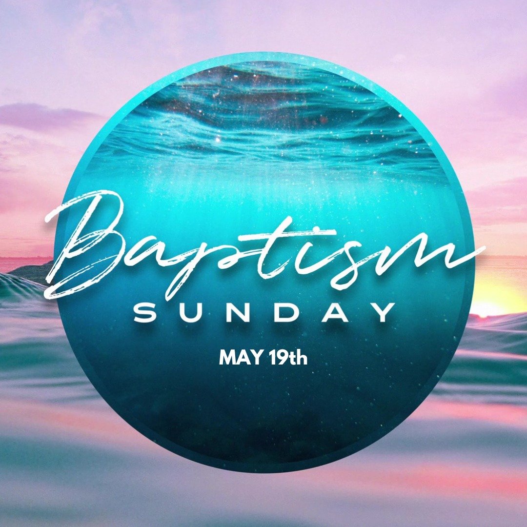 We are looking forward to our next Baptism Sunday on May 19th. Are you interested in getting baptized or learning more? Check out the link in our bio, we'd love to hear from you!