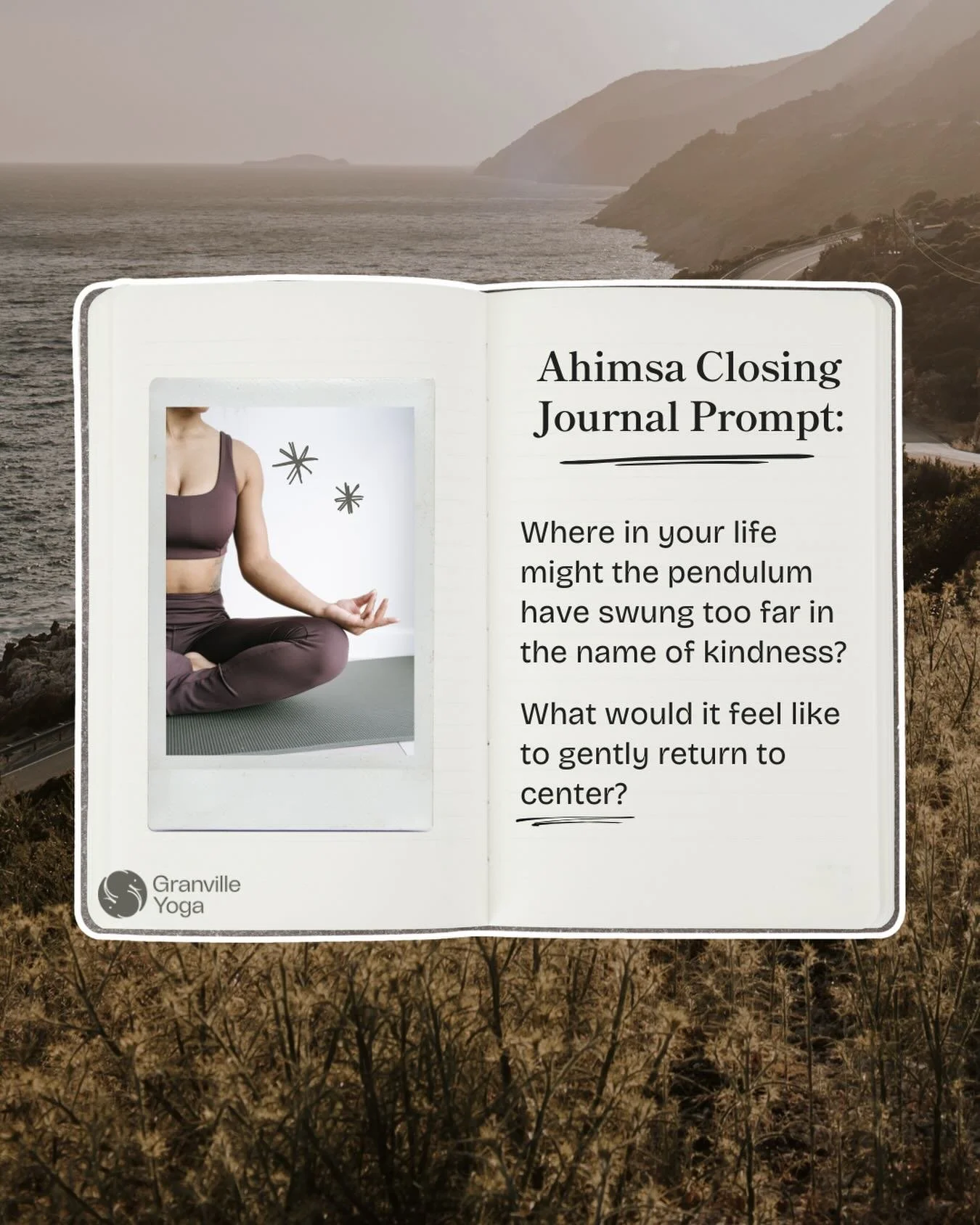 January invited us into ahimsa: non-harm, compassion, and kindness.

Sometimes that kindness flows outward so freely that we forget ourselves. As we turn the page to February, may we gently return to center.

Kind to others. Kind to self. Always. 🤍 
