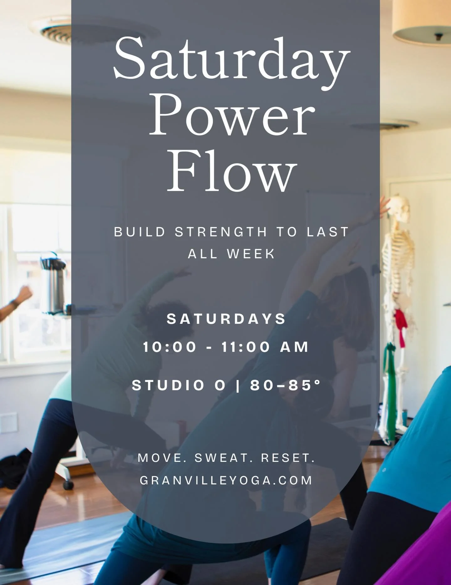 There&rsquo;s something powerful about moving together. 🔥

When the week has been full and your mind won&rsquo;t slow down, this is your chance to reset.

Join Sandra for a quick, energizing vinyasa flow in our warm studio (80&ndash;85&deg;). You&rs
