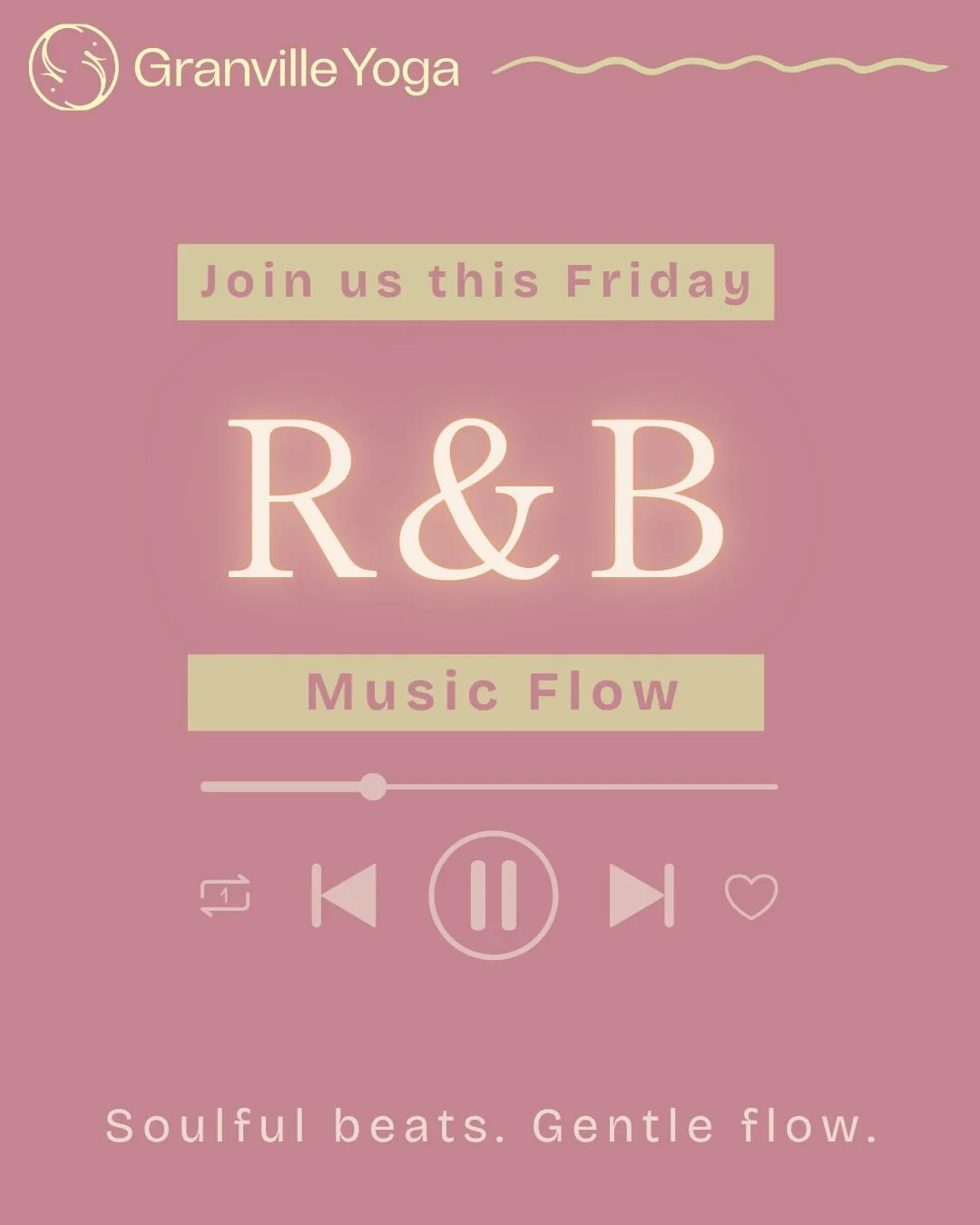 This Friday, join us for a soulful R&amp;B Music Flow where movement meets mood, and you can soften, sway, and reconnect. Think iconic women of R&amp;B, dim lights, and a flow that lets you move exactly how you feel.

This is your space to step out o