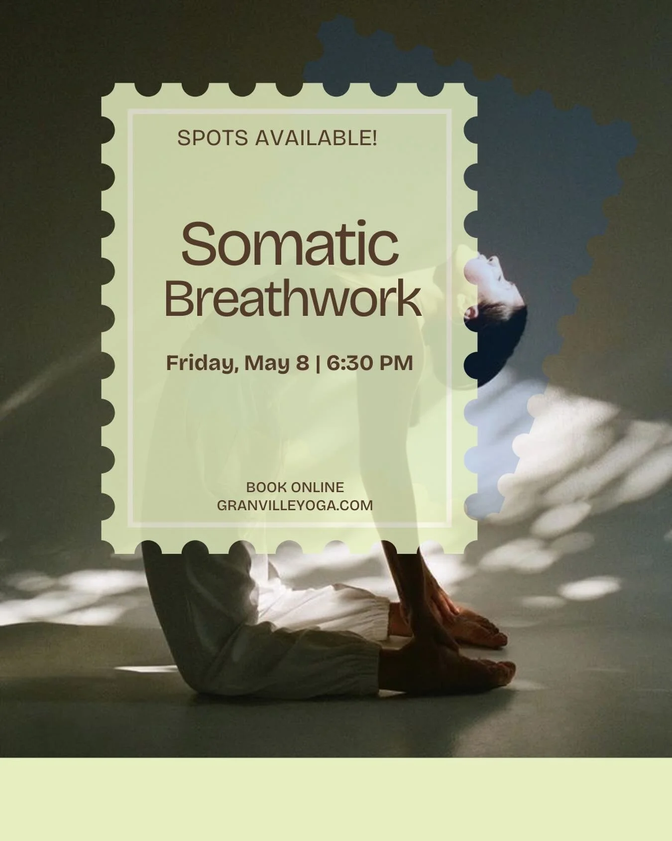 There&rsquo;s still space to join us for Somatic Breathwork on Friday, May 8 at 6:30 PM.

This 90-minute experience is designed to help you release what your body has been holding onto. Through guided breathwork, you&rsquo;ll create space for emotion