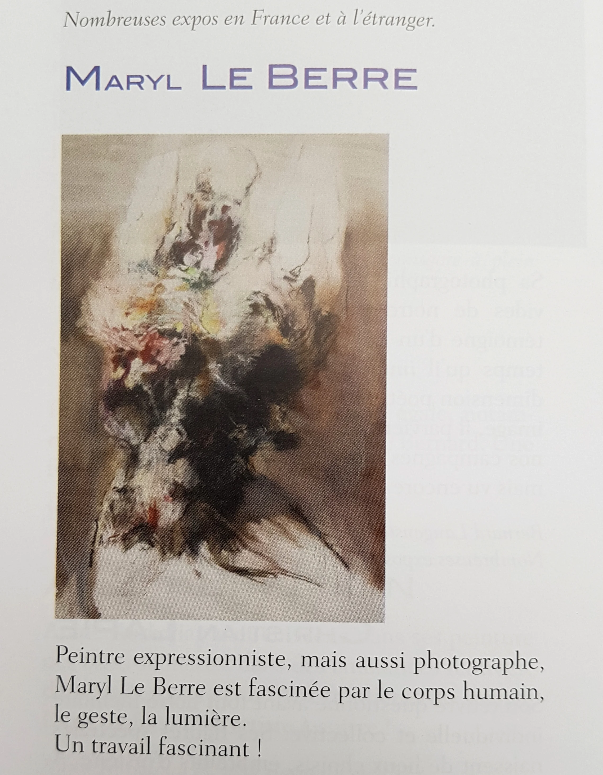 Peinture, Photographie, Maryl Le Berre