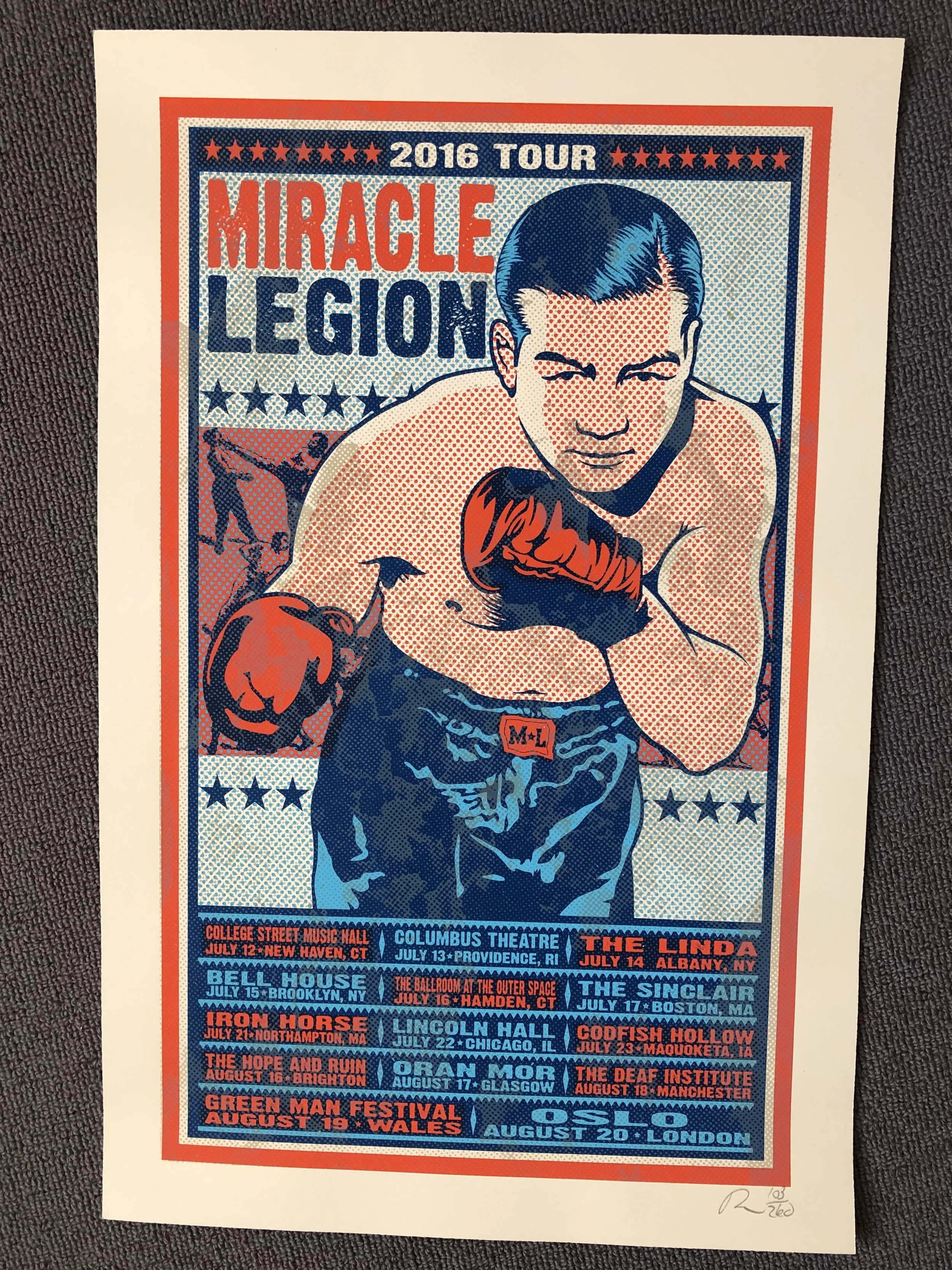 Miracle Legion - 2016 tour poster