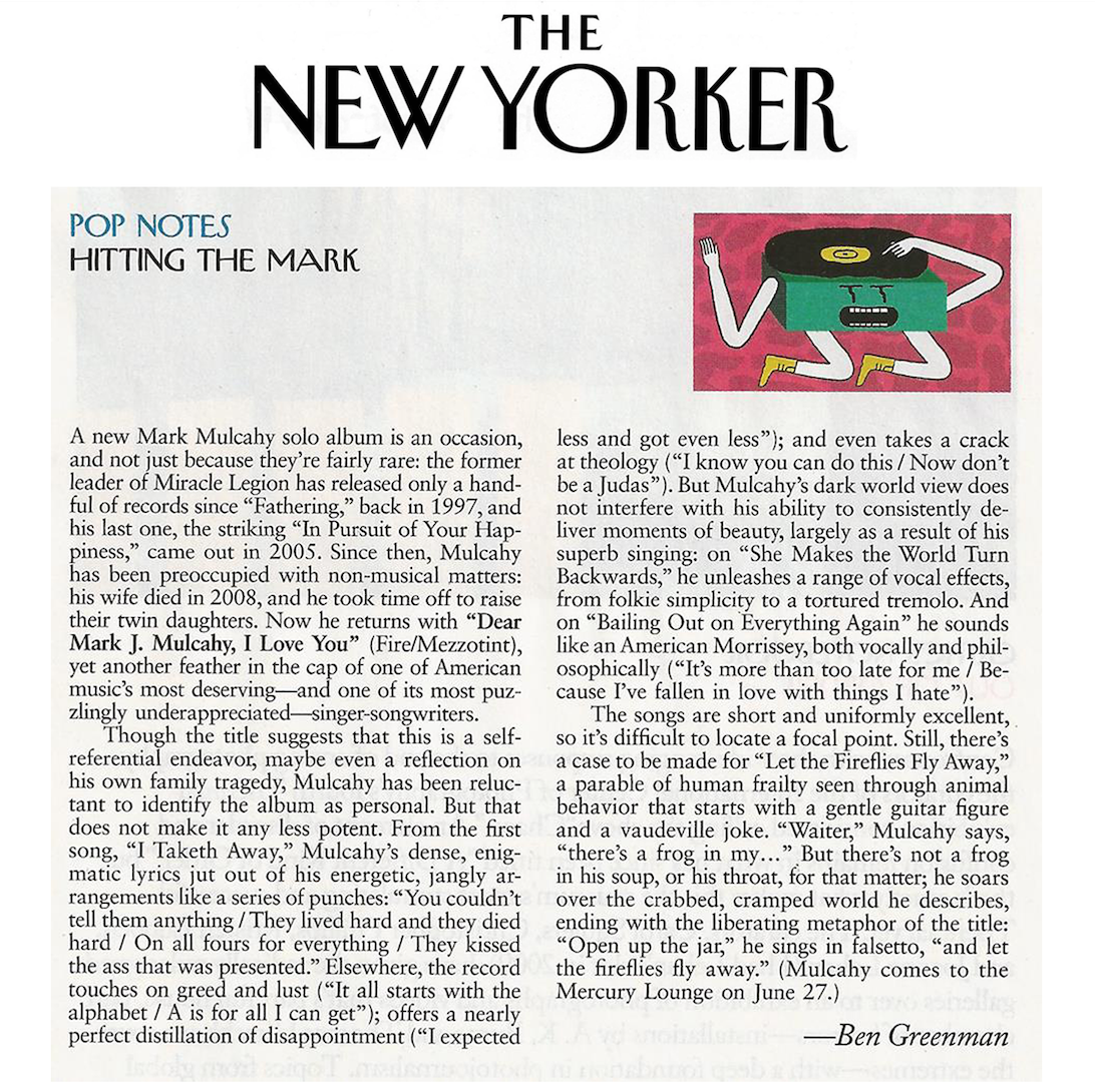 The New Yorker Feature - June 2013. Read it here.