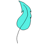 SEO blue feather
