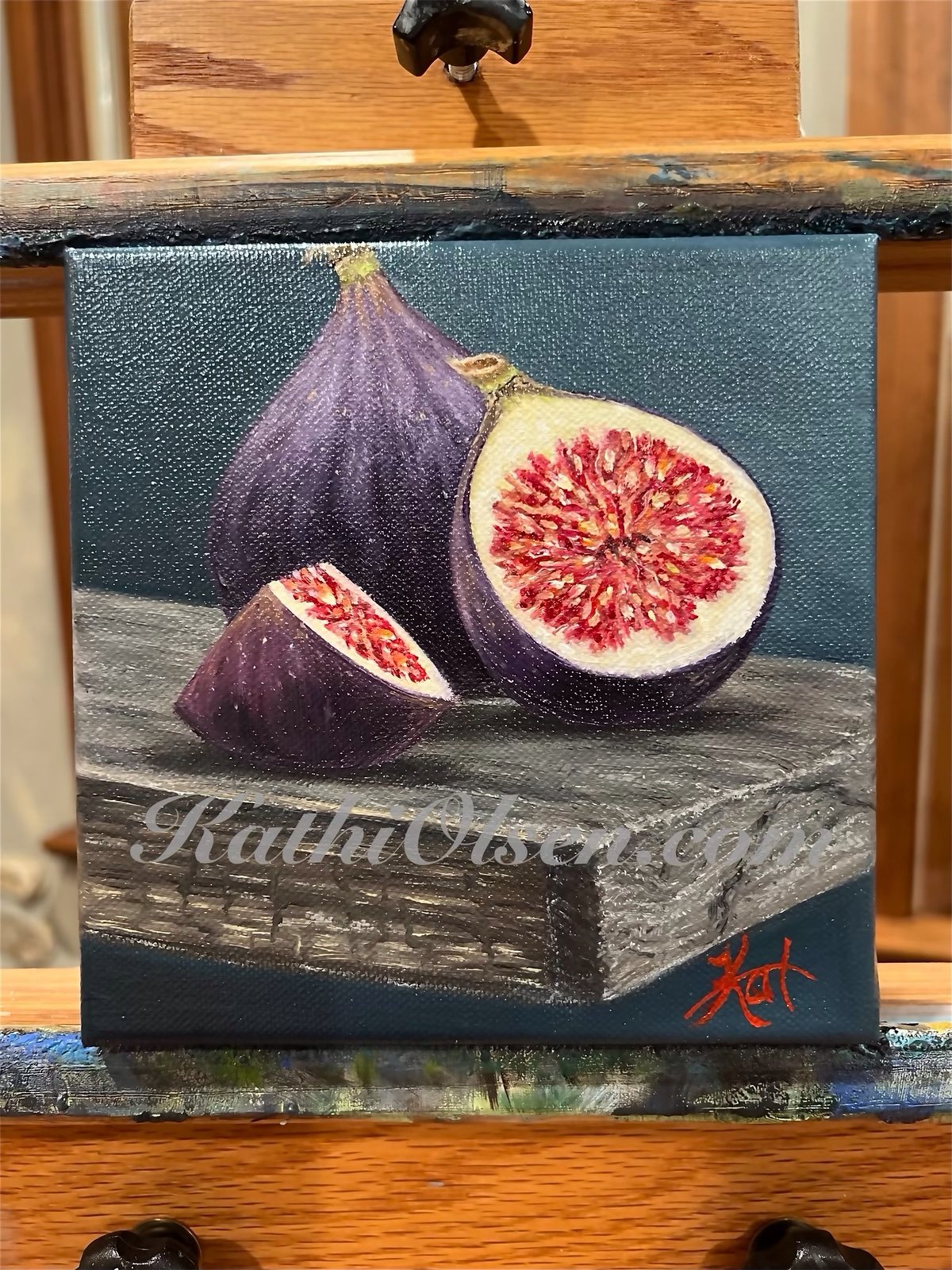 Figs On Wood Plank