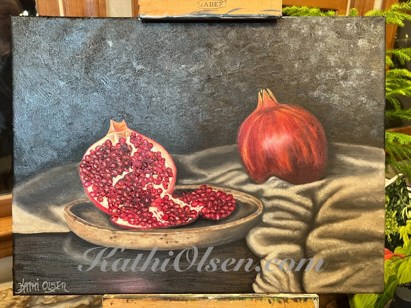 Pomegranates With Drape